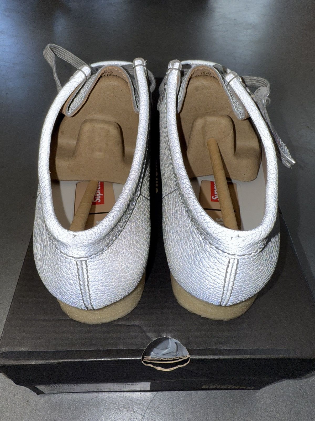 Clarks × Supreme 2025 Clarks Originals Wallabee Supreme Silver Reflective Size US 9.5 / EU 42-43 - 5 Thumbnail