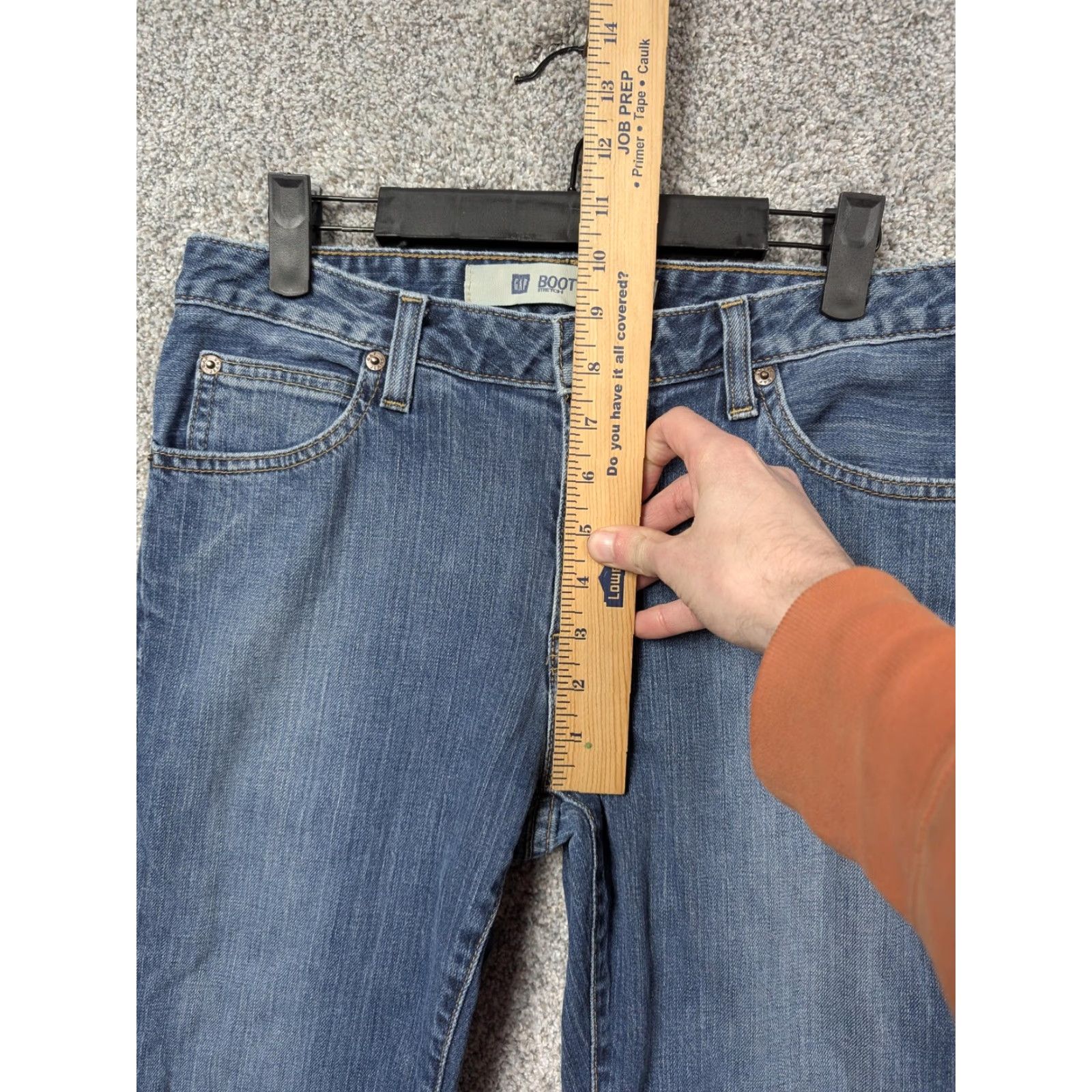 Gap VINTAGE GAP Jeans Bootcut Womens 6 Blue Mid Rise 30in 30.5in Denim Cotton Zip Pocket 1969 Est. 30 in Inseam 30.5in Size 28" / US 6 / IT 42 - 3 Thumbnail