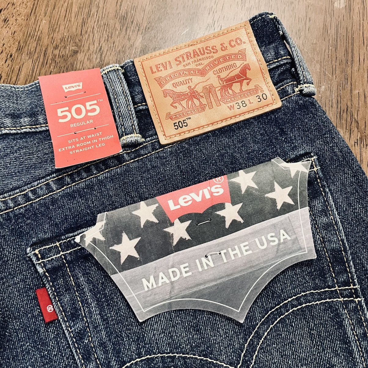 Levi's 38x30 Levi’s 505 R White Oak Cone Mills Denim made in USA Size US 38 / EU 54 - 1 Thumbnail