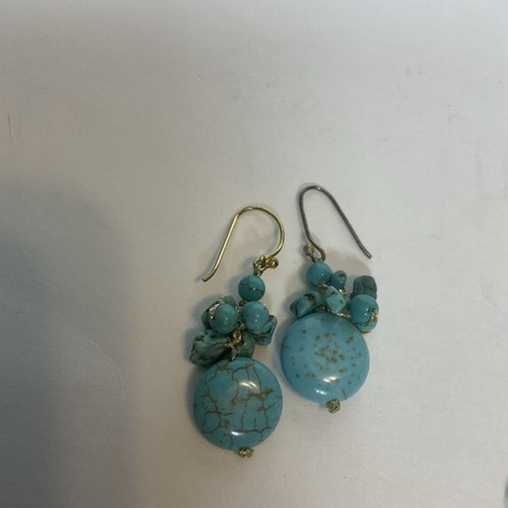 Other Pannee 2 Dangle Drop Bead/Beaded Green Turquoise Earrings Size ONE SIZE - 8 Thumbnail
