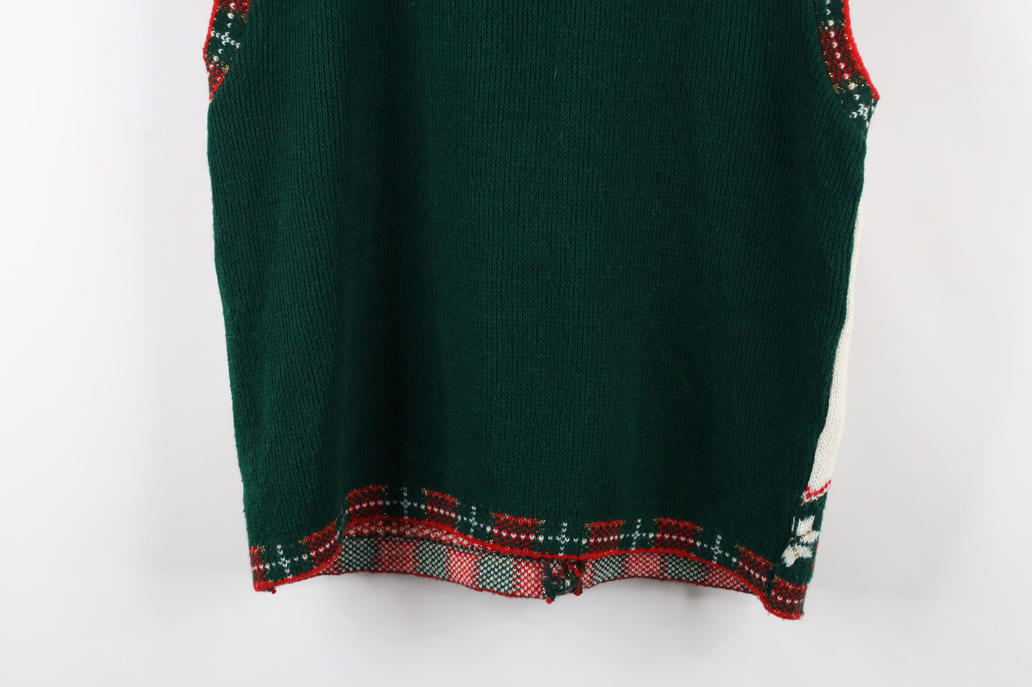 Vintage Vintage 90s Streetwear Heart Poinsettia Sweater Vest USA Size M / US 6-8 / IT 42-44 - 11 Thumbnail