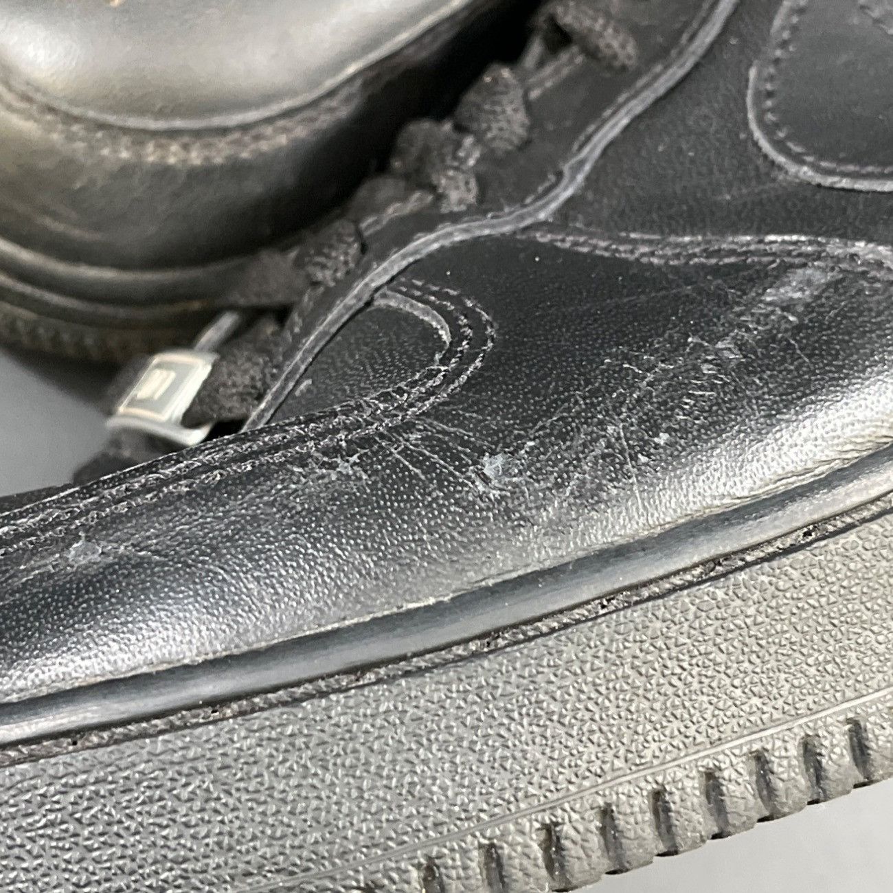 Nike Nike Air Force 1s Men's Black Shoes/Sneakers Sz 10 SKU 4906 Size US 10 / EU 43 - 9 Thumbnail