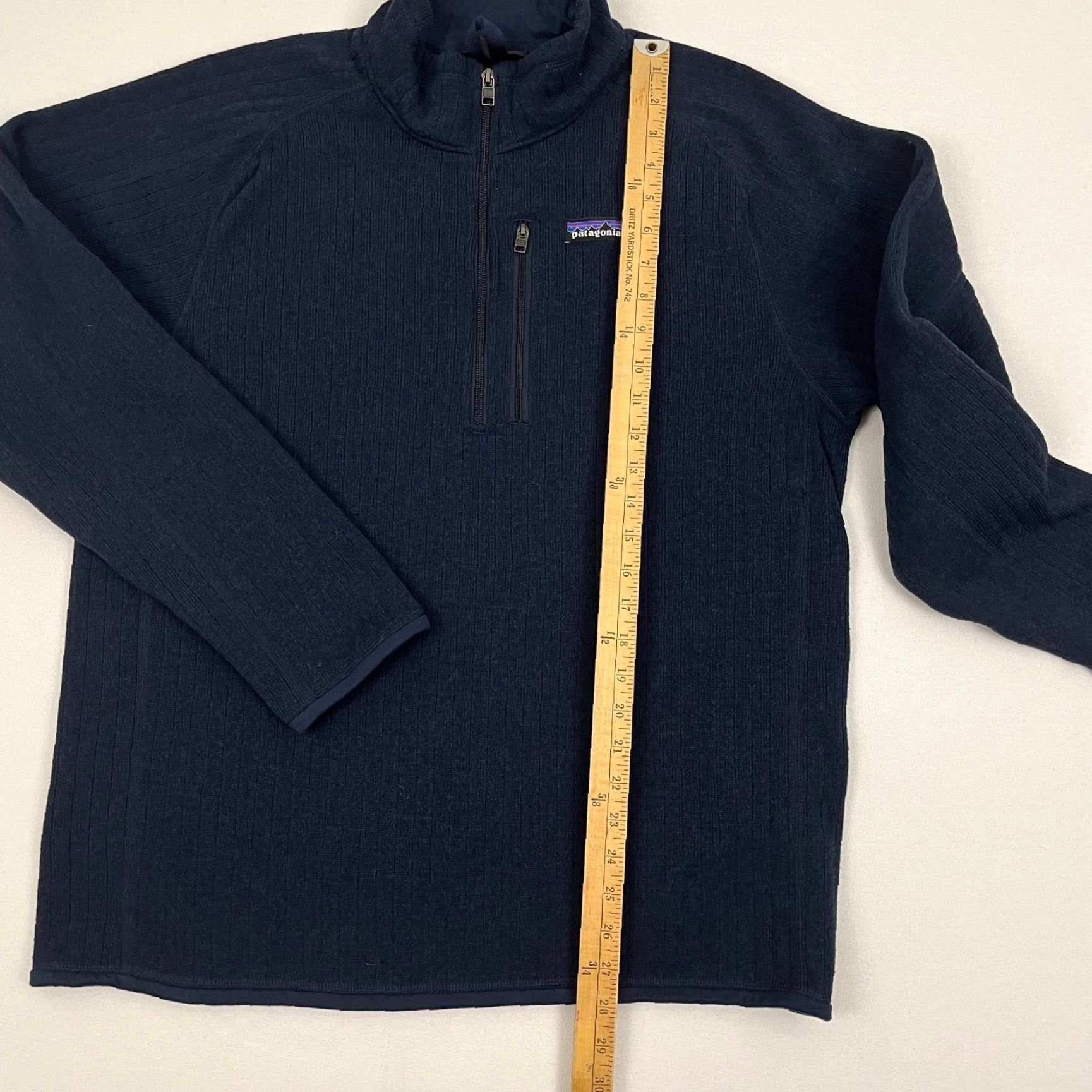Patagonia Patagonia Better Sweater Mens L Blue Striped 1/2 Zip Pullover Golf Preppy Office/Fall/Winter/Spring Size US L / EU 52-54 / 3 - 4 Thumbnail
