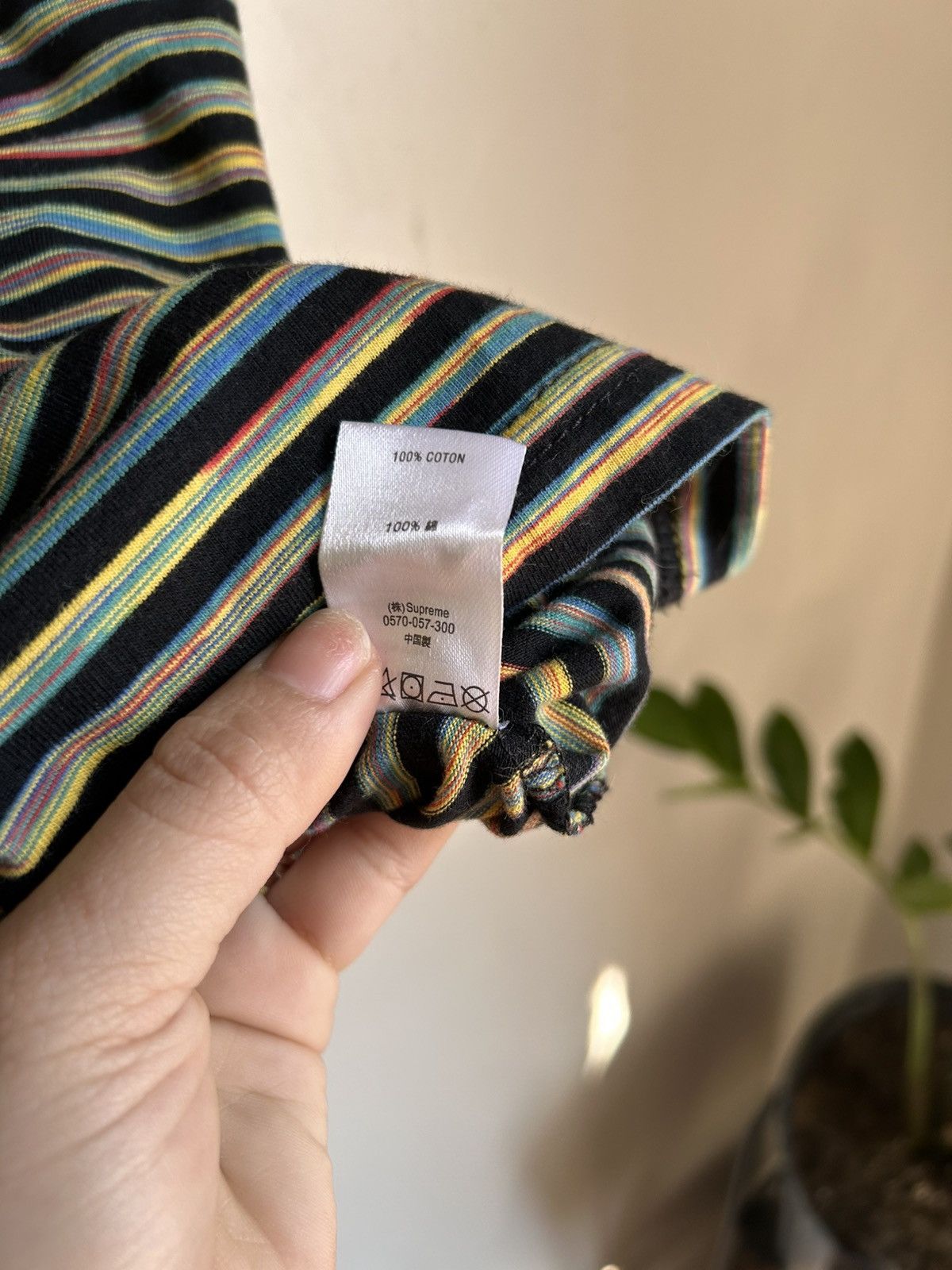 Supreme Supreme Static Stripe Tee SS18 Size US M / EU 48-50 / 2 - 7 Thumbnail