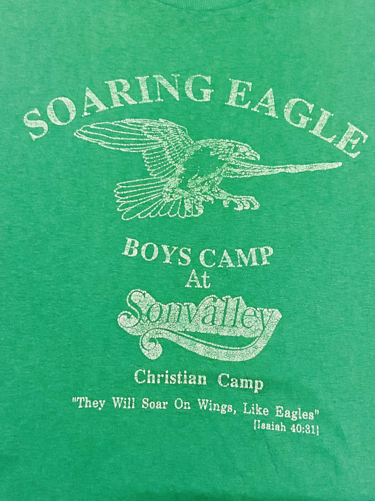 Other VINTAGE 80's SOARING EAGLE BOYCAMP TEE Size US L / EU 52-54 / 3 - 14 Thumbnail