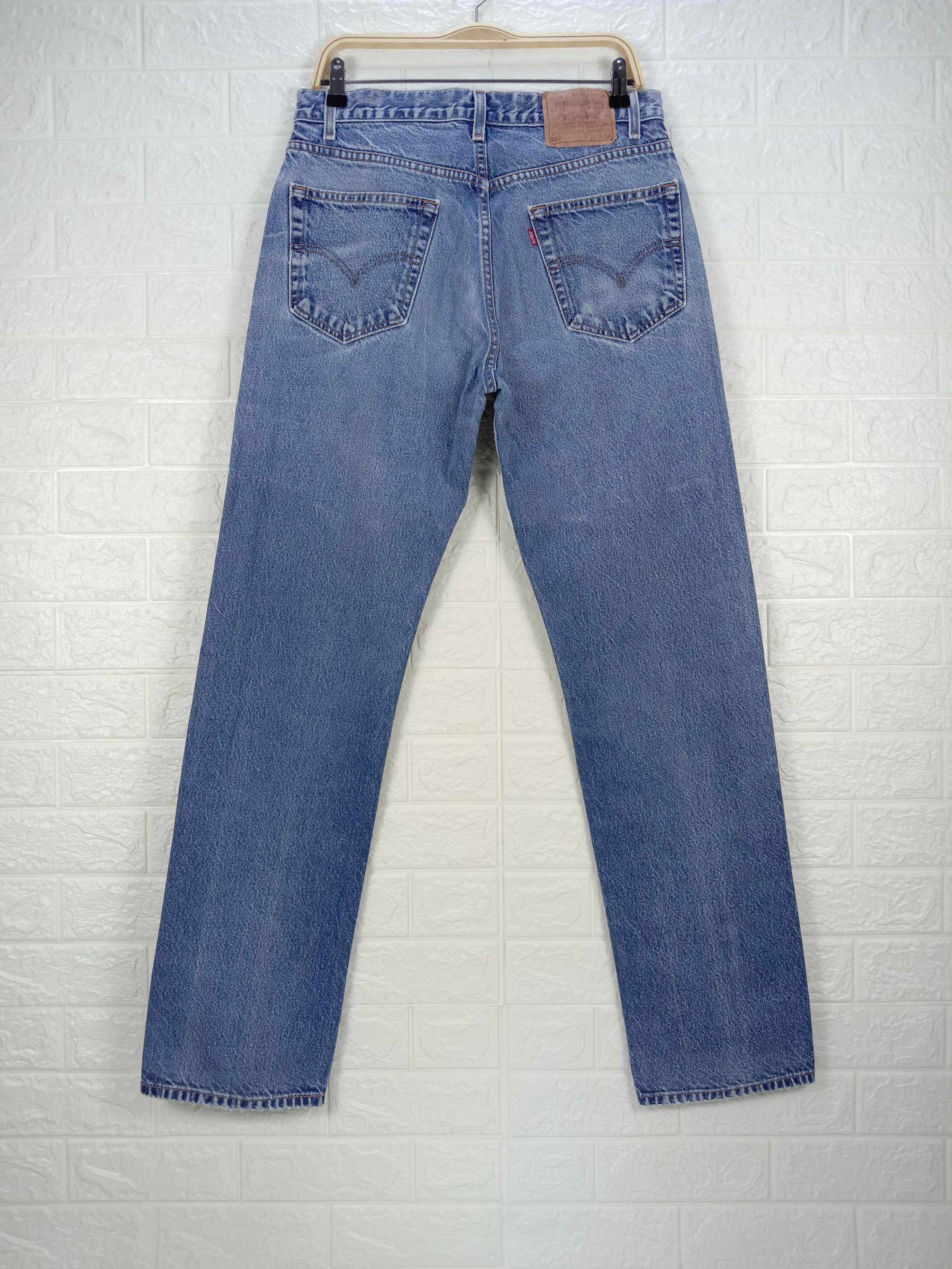 Levi's Vintage Levi's 505 Jeans Blue Washed Regular Fit Denim Size US 32 / EU 48 - 5 Thumbnail