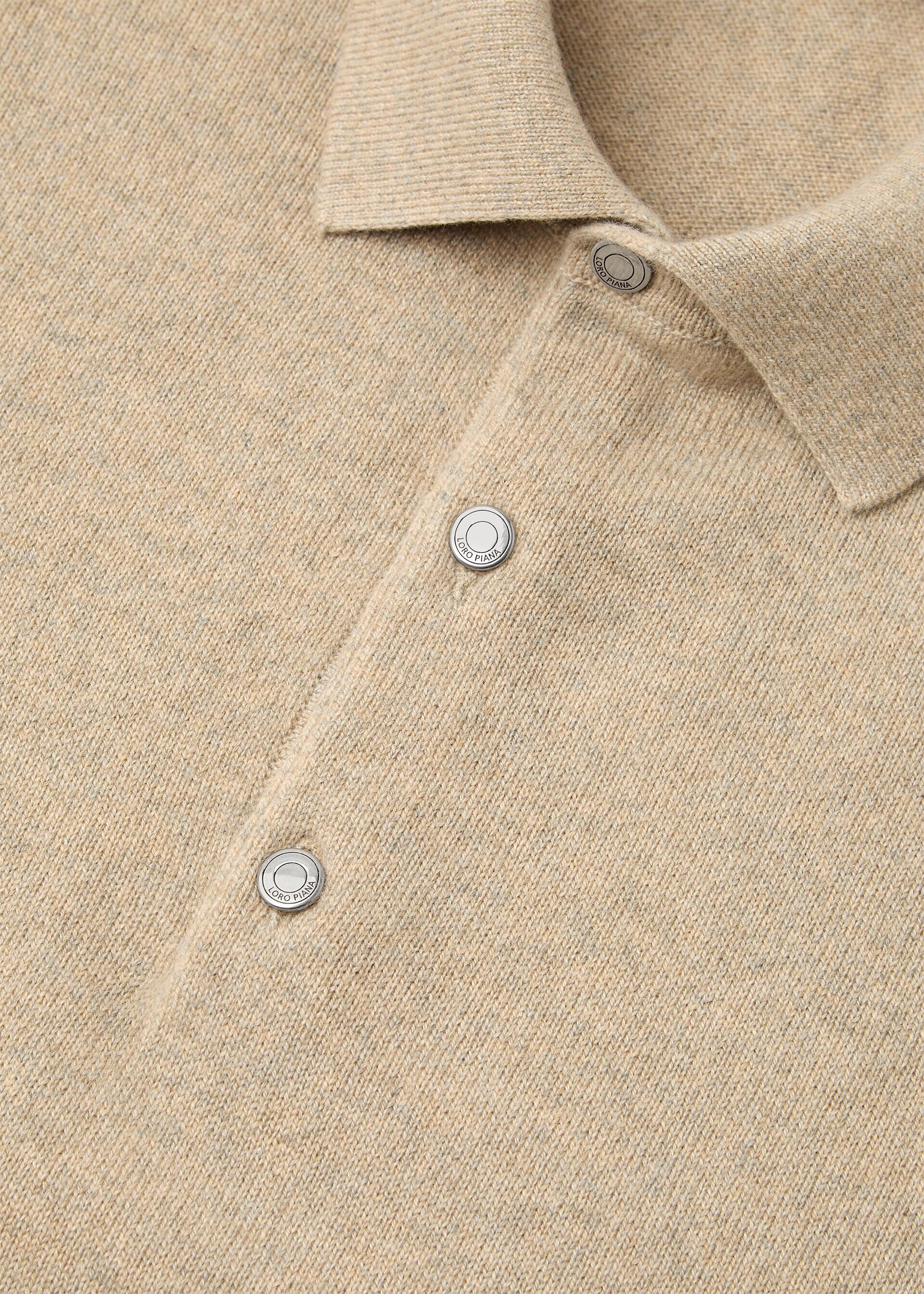 Loro Piana os11x0226 FAO9748 Classic Polo Shirt in Silver Birch Size US S / EU 44-46 / 1 - 7 Thumbnail