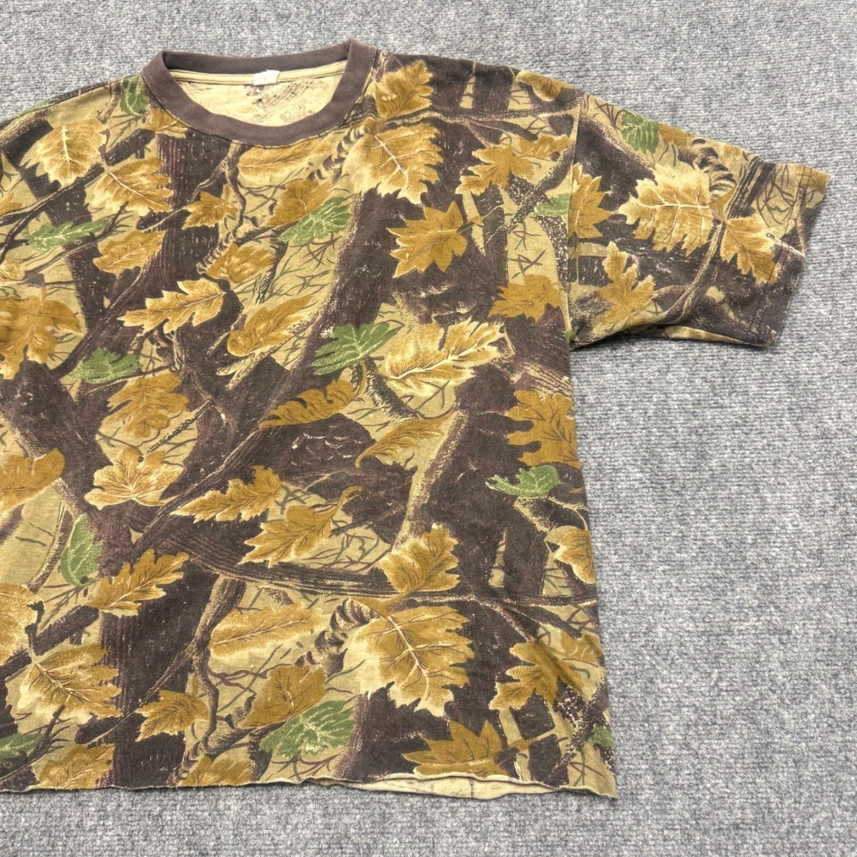 The Unbranded Brand The Unbranded Brand Camouflage T-Shirt Men's XL Outdoor Cropped Bottom 100% Cotton Hunting Woods Multicolor Classic Shirt Mens XL Size US XL / EU 56 / 4 - 5 Thumbnail
