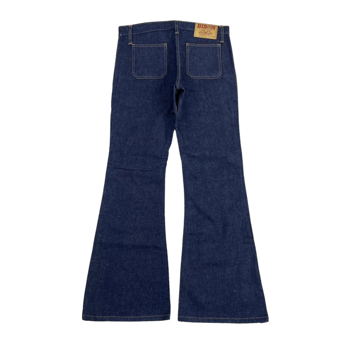 If Six Was Nine × Japanese Brand × Le Grande Bleu (L.G.B.) Crazy Bison Bell Button Bush Pants Bootcut Flared Jeans Size 33" - 20 Thumbnail
