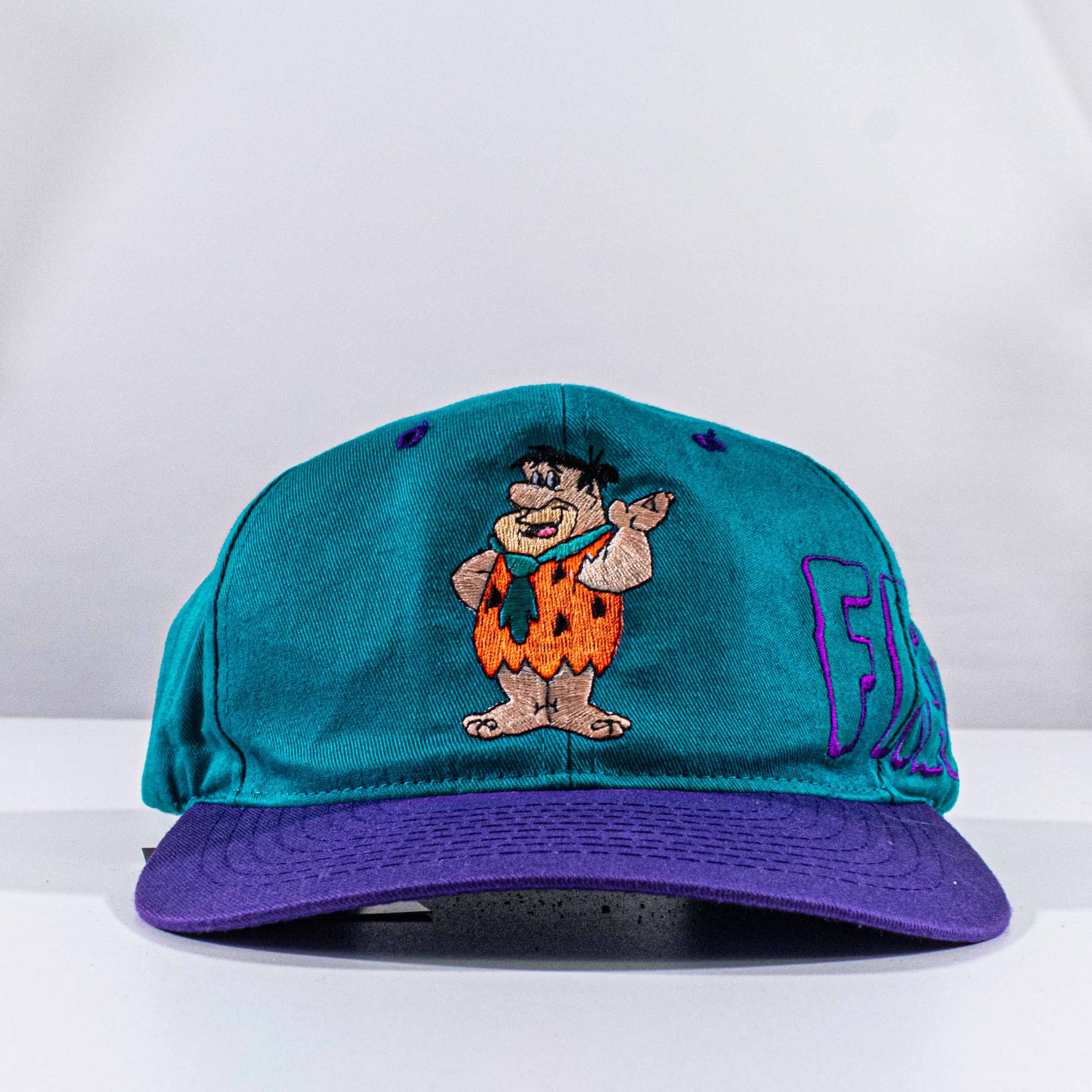 Vintage 90s Fred Flintstone Blockhead Hat Snapback Hanna Barbera Size ONE SIZE - 2 Thumbnail