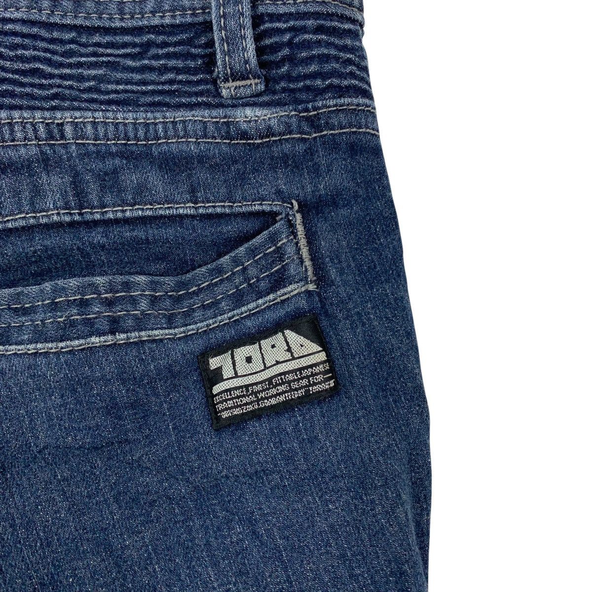 Japanese Brand TORAICHI Biker Style Japanese Denim Stretchable Cargo Pants Size US 32 / EU 48 - 9 Thumbnail