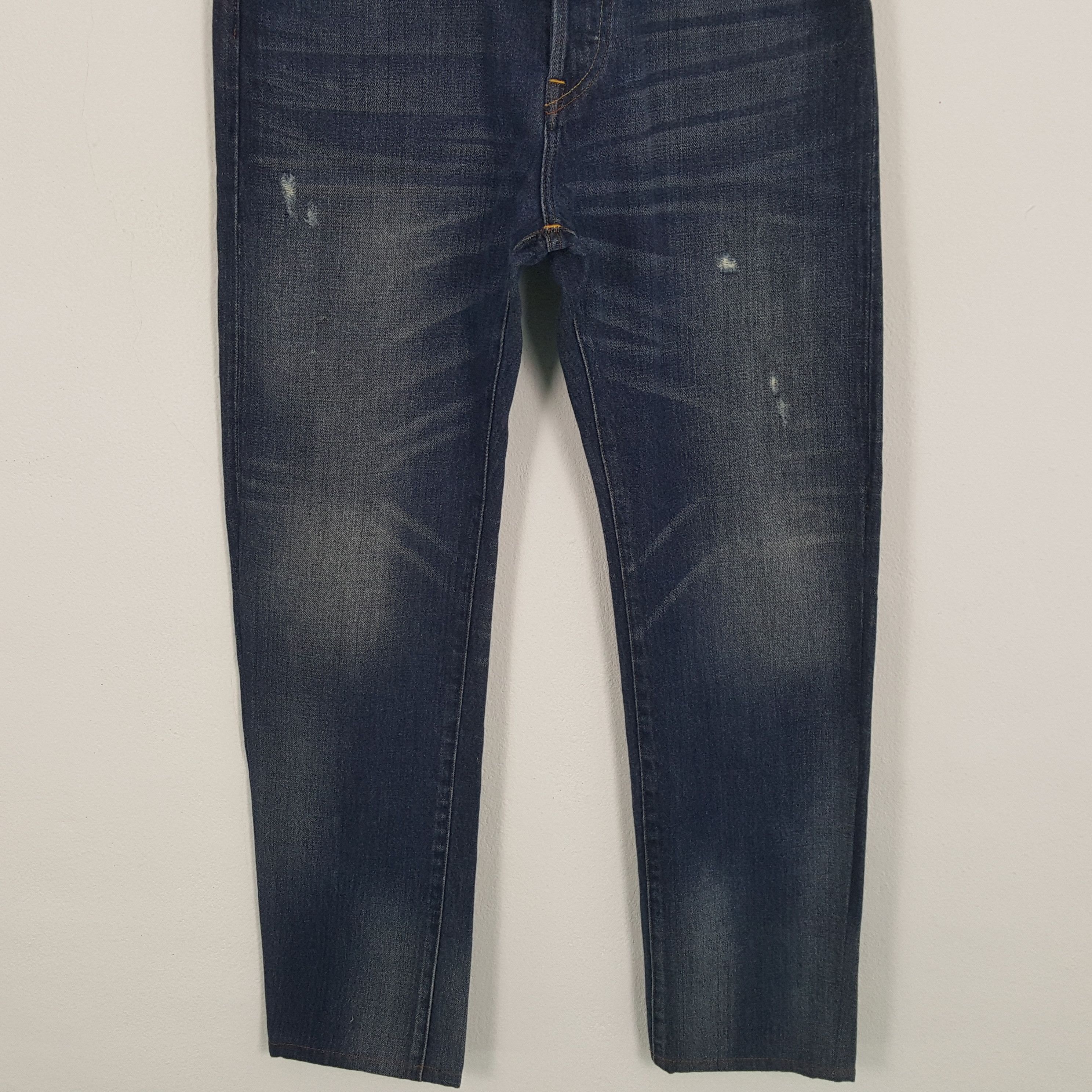 Evisu × Vintage EVISU Japanese Brand Custom Daicock Style Jeans Size US 31 - 6 Thumbnail