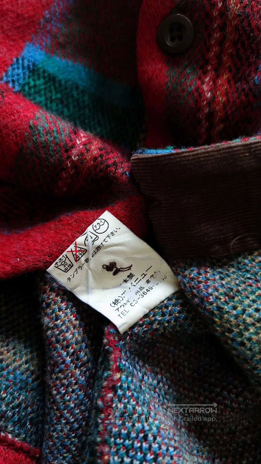 Other Vintage Red Blue Plaid Wool Shirt. Size US M / EU 48-50 / 2 - 6 Thumbnail