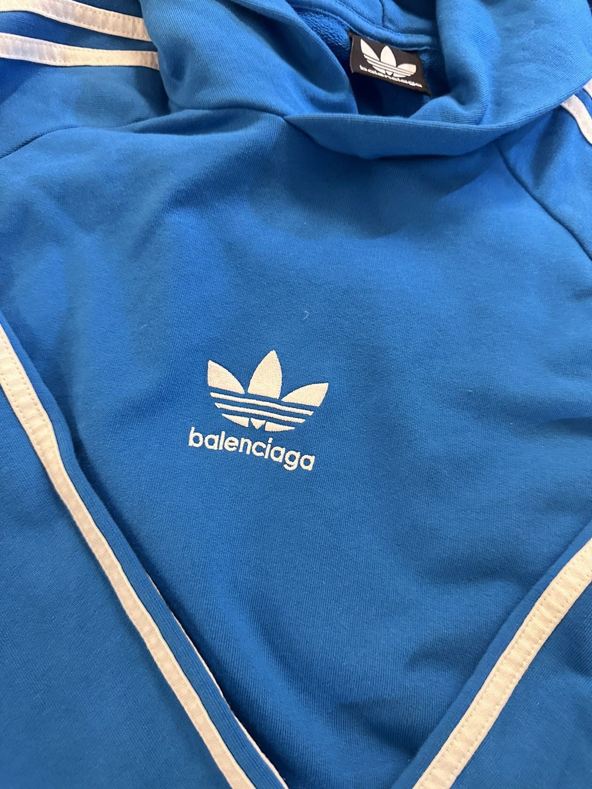 Adidas × Balenciaga Blue balenciaga adidas hoodie Size US M / EU 48-50 / 2 - 2 Thumbnail
