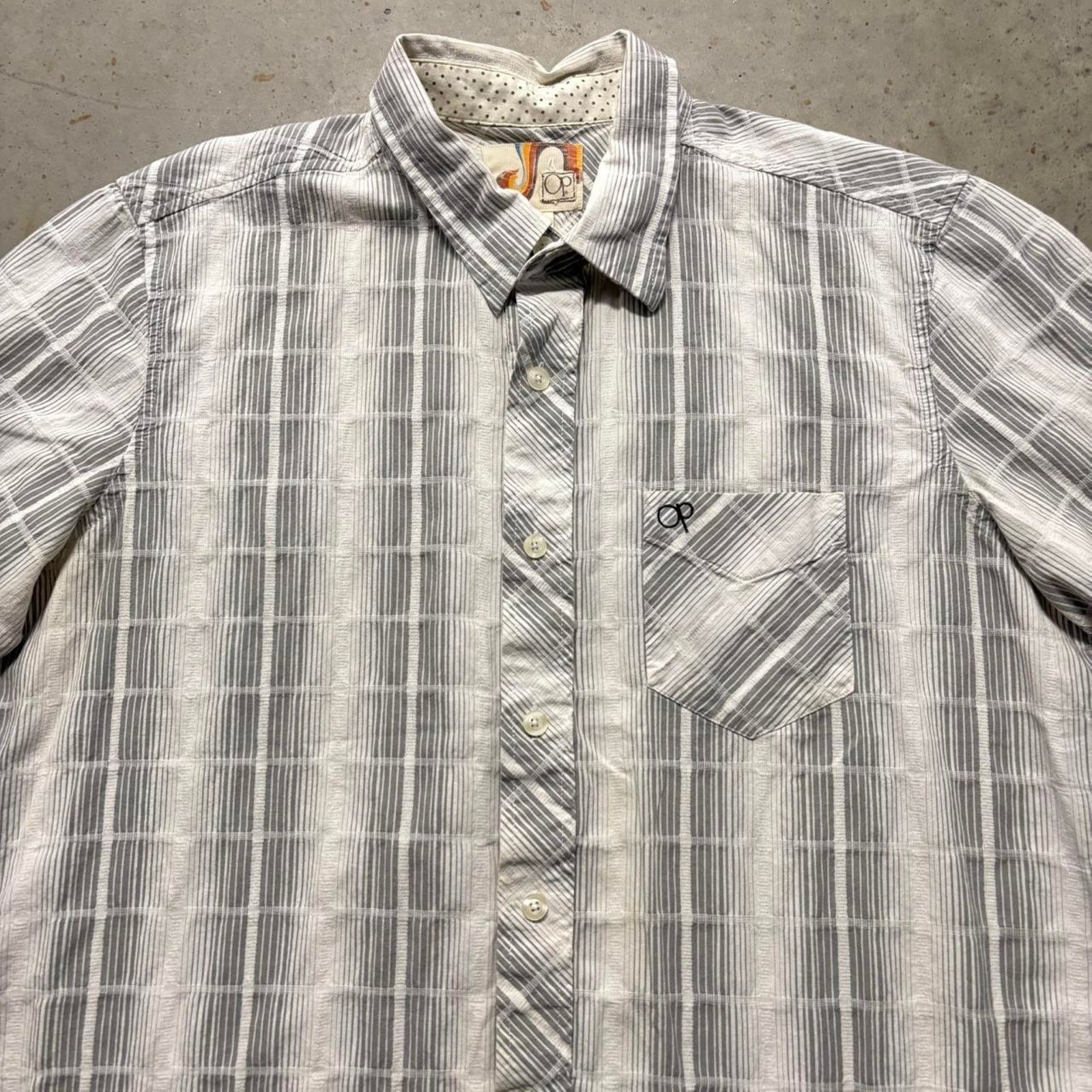 Ocean Pacific × Vintage Crazy Vintage Y2K Ocean Pacific Surf Plaid Button Up Shirt Size US XL / EU 56 / 4 - 3 Thumbnail