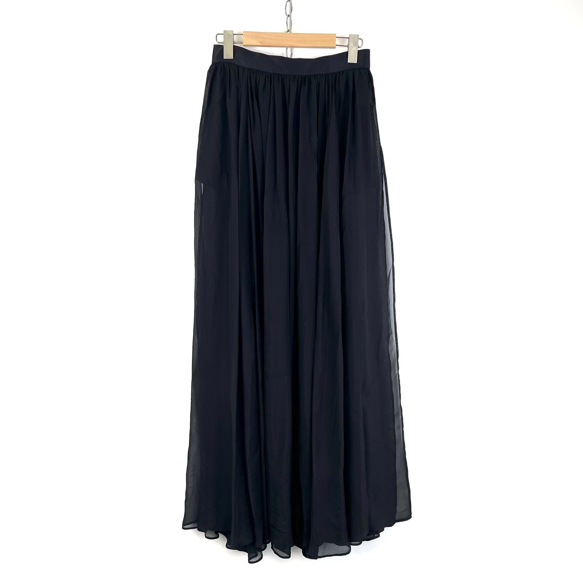 Balmain Balmain Women's Long Mesh Slit Midi Skirt Size 38" / US 16 / IT 52 - 1 Thumbnail