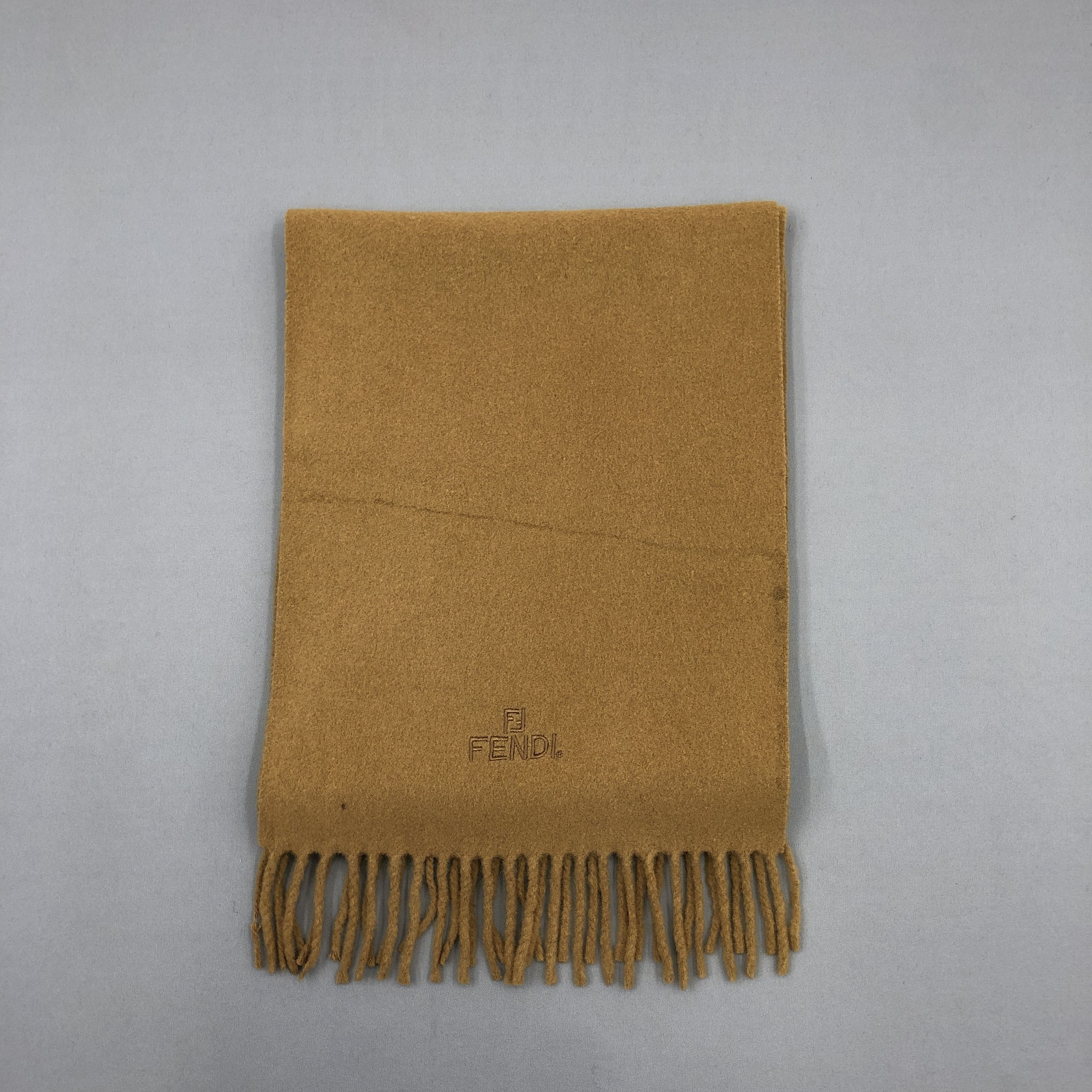 Fendi Vintage Fendi Scarf Muffler Wool Winter Fringe Neck Scarves Size ONE SIZE - 2 Thumbnail