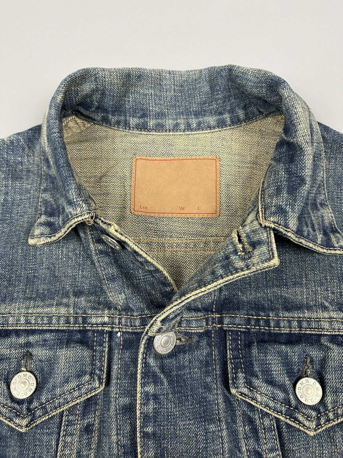 Japanese Brand Vintage Domingo D.M.G Lightning Denim Jacket Size US S / EU 44-46 / 1 - 6 Thumbnail