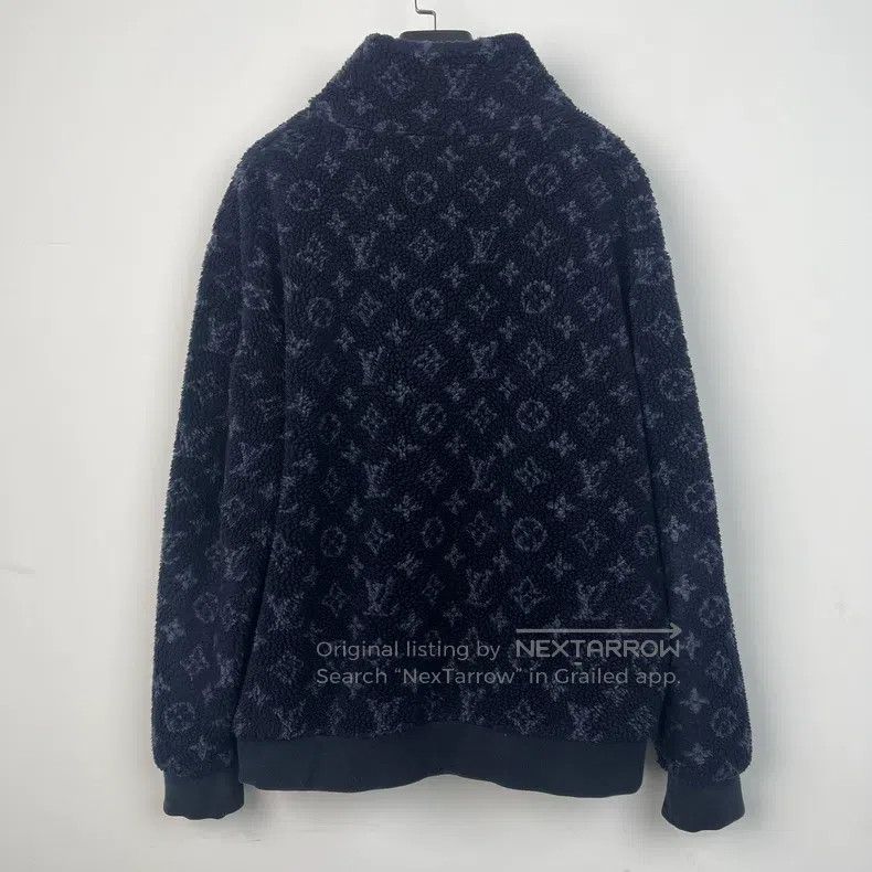 Louis Vuitton Louis Vuitton Blue full print teddy jacket Size US XL / EU 56 / 4 - 2 Thumbnail