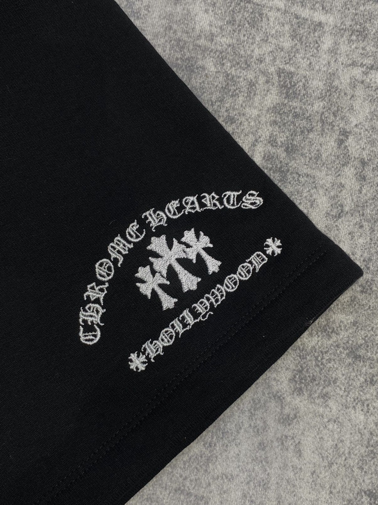 Chrome Hearts CHROME HEARTS Sailin On Triple Embroidery Black Shorts Size US 29 - 2 Thumbnail