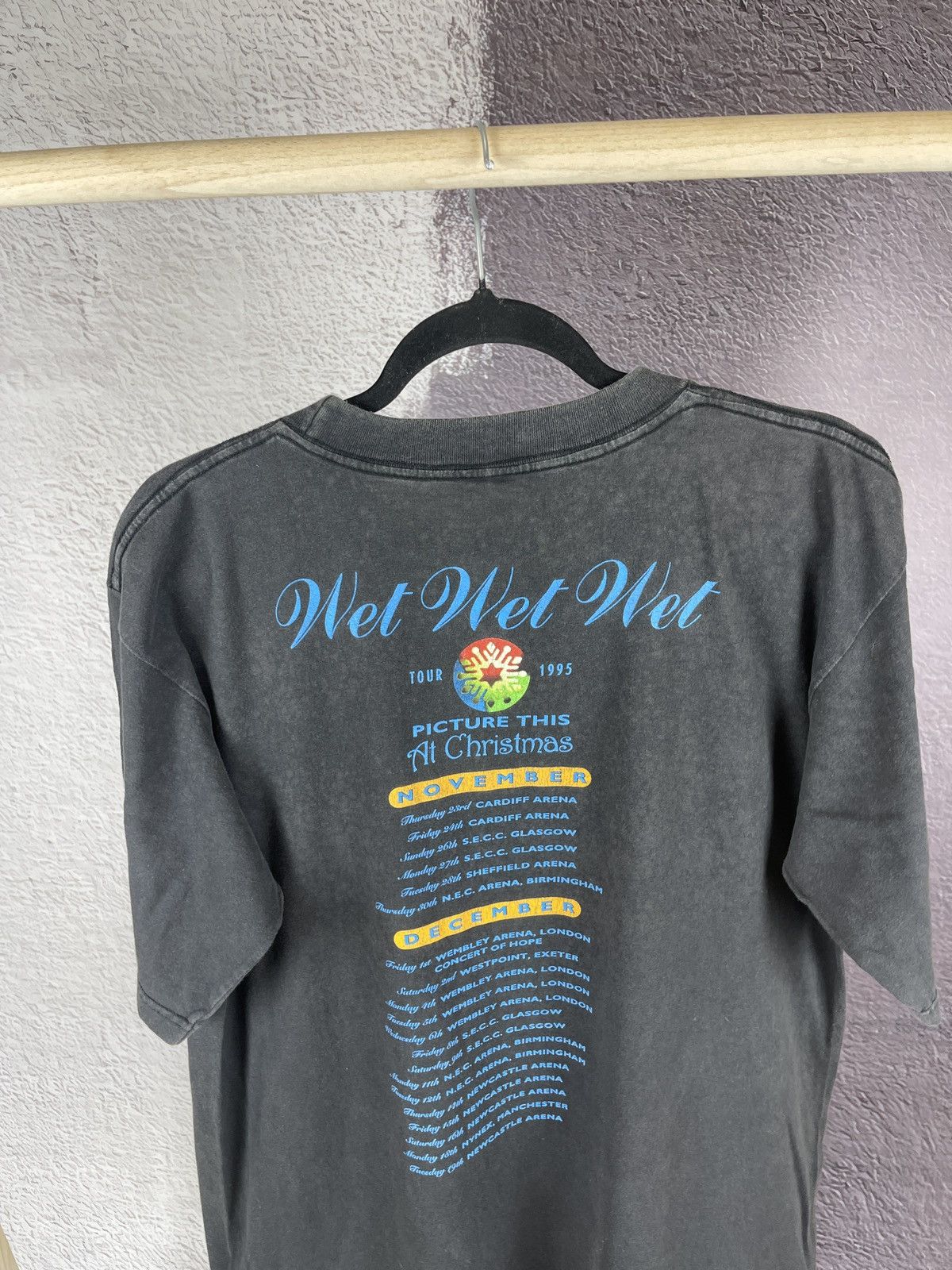 Band Tees Wet Wet Wet vintage 1995 Picture This at Christmas tour tee Size US L / EU 52-54 / 3 - 10 Thumbnail