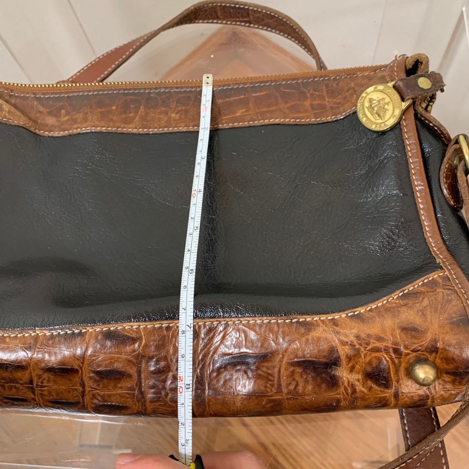 Other Brahmin Women's Crossbody Leather Black Brown Purse Size ONE SIZE - 10 Thumbnail