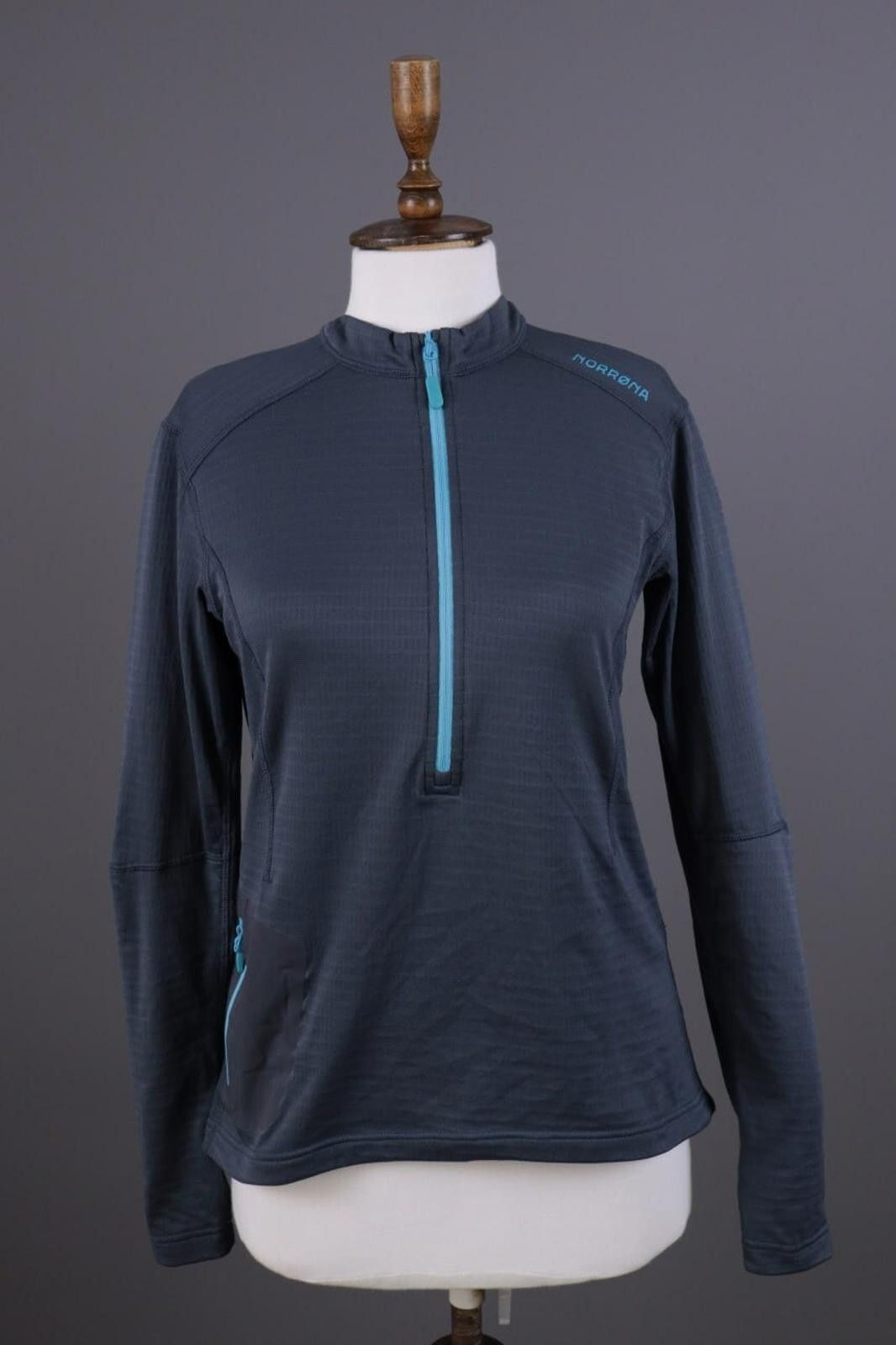 Norrona Norrona Bitihorn Gray 1/4 Zip Top Base Layer Size L Size L / US 10 / IT 46 - 1 Thumbnail