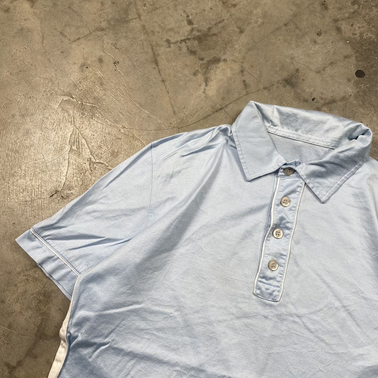 Designer × Prada Prada Cotton Satin Stretch Polos Size M / US 6-8 / IT 42-44 - 2 Thumbnail