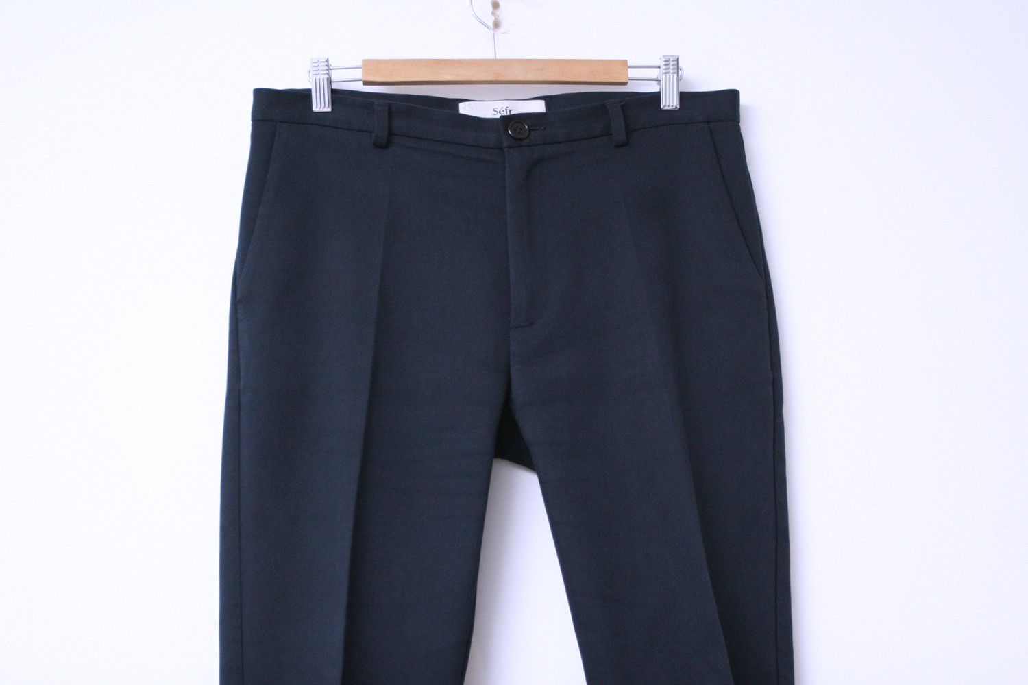 Sefr Sefr Harvey Casual Formal Chino Trousers Navy Blue Pants L Size US 34 / EU 50 - 2 Thumbnail
