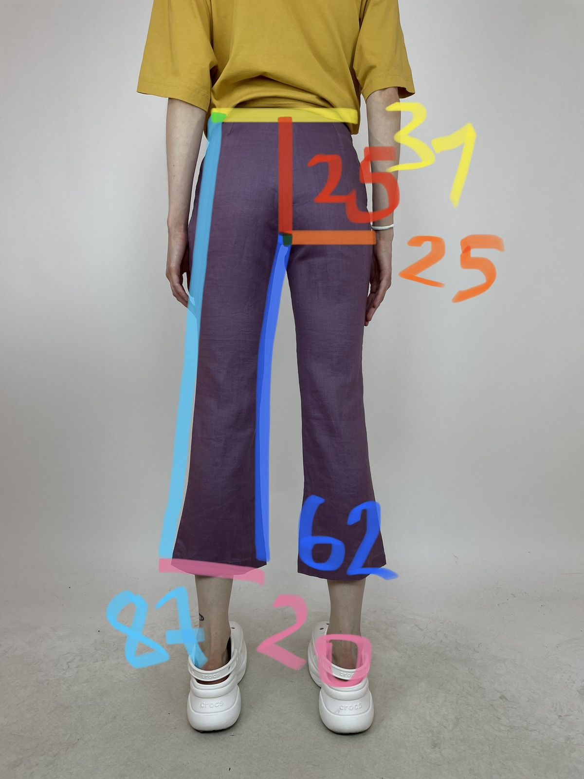 Other NAF NAF RAMIE FLARED CROPPED PANTS Womens size 36 Size 25" / US 0 / IT 36 - 15 Thumbnail