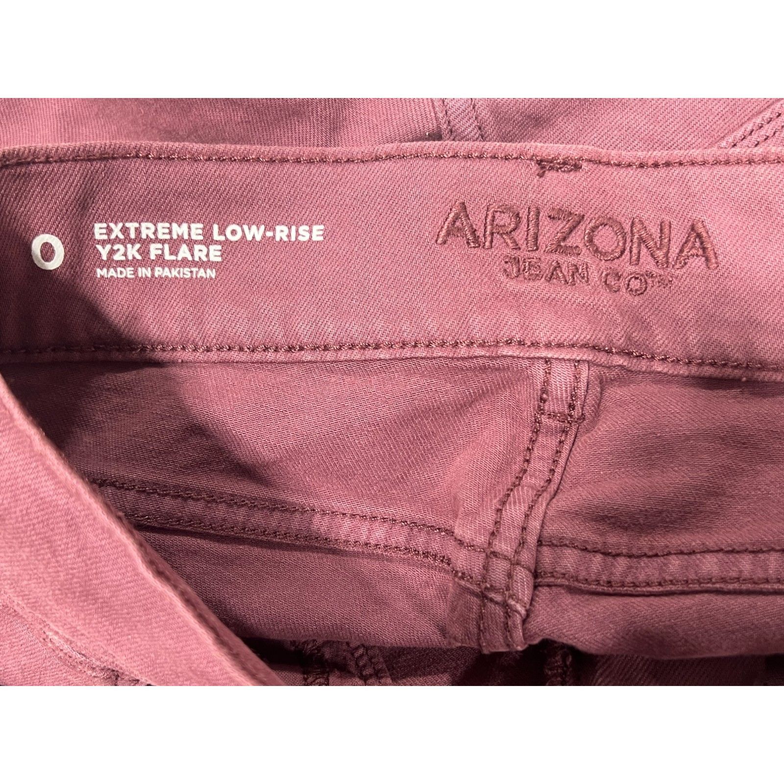 Arizona Jean Co. Arizona - Women's Extreme Low-Rise Slim Fit Hip Thigh Flare Size 25" / US 0 / IT 36 - 11 Thumbnail