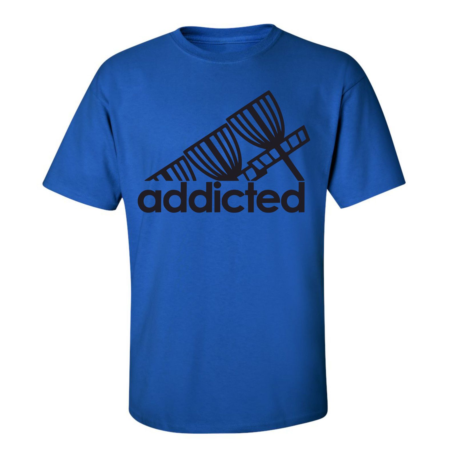 Gildan Disc Golf T Shirt ADDICTED Discgolfer Discgolfing Shirt Size US XL / EU 56 / 4 - 10 Thumbnail