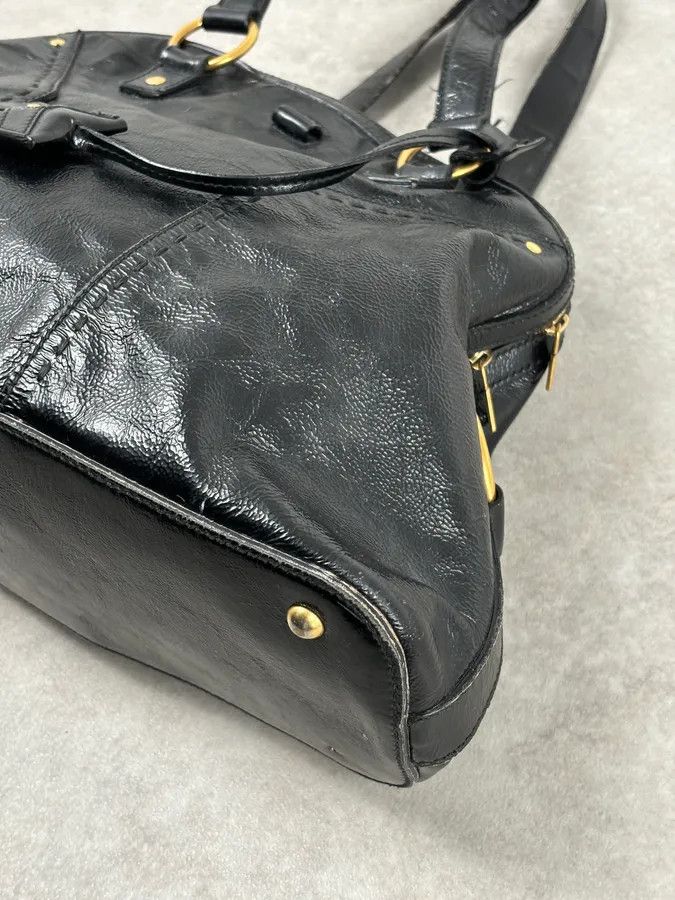 Saint Laurent Paris AW2008 Saint Laurent Black Leather Muse Handle Bag Size ONE SIZE - 7 Thumbnail