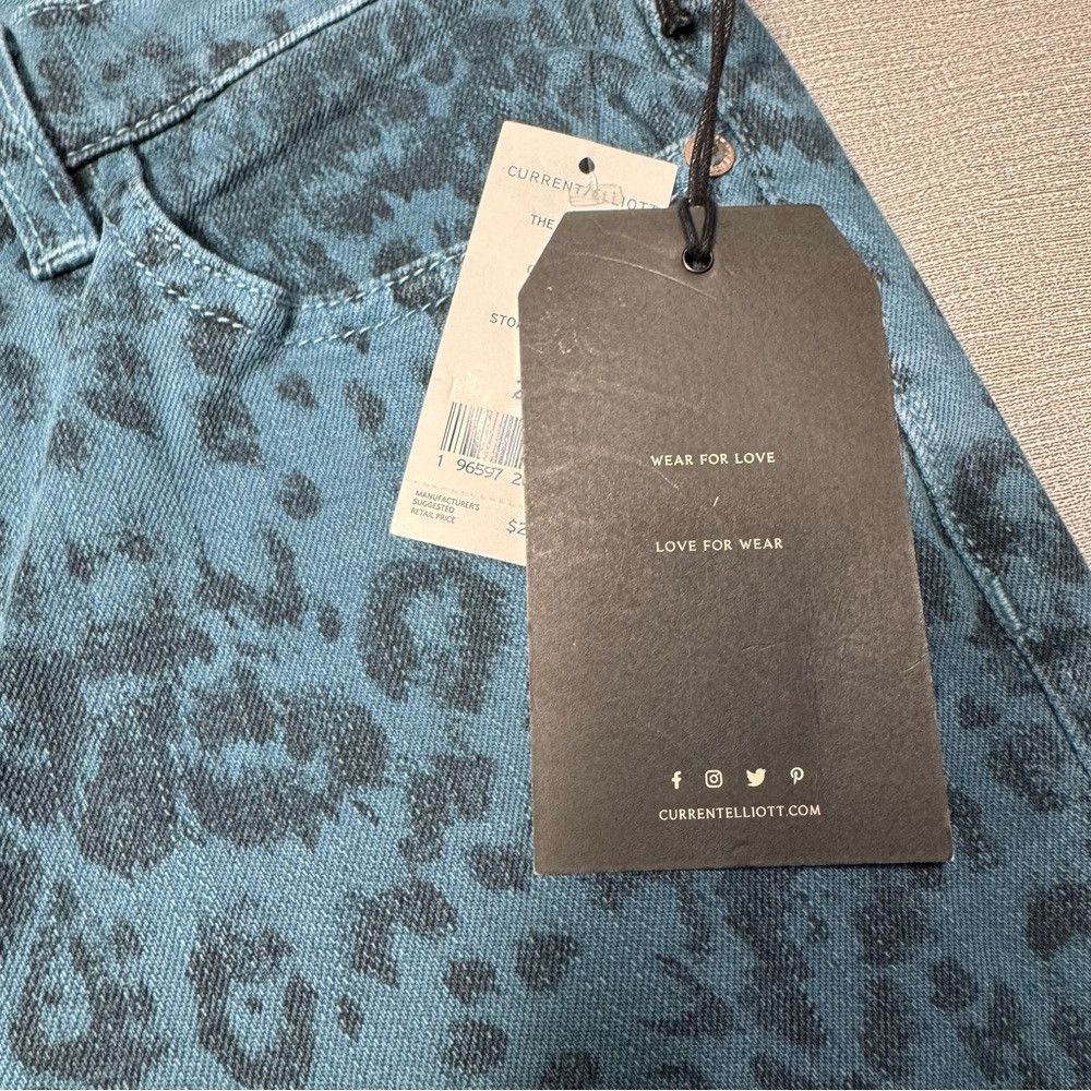 Current/Elliot NWT New $257 Current/Elliott Stiletto Storm Leopard Skinny Size 27" / US 4 / IT 40 - 6 Thumbnail