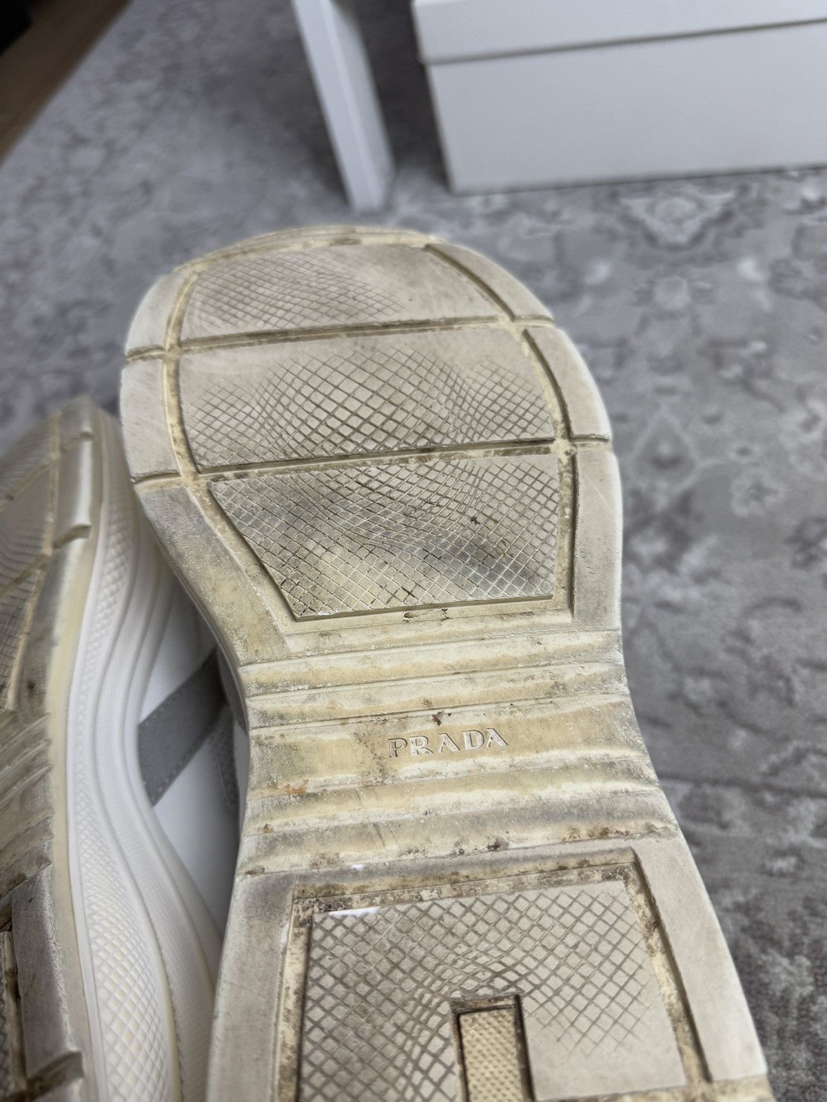 Designer × Prada Prada Milano low top leather platform sneakers US11.5 luxury Size US 11.5 / EU 44-45 - 13 Thumbnail
