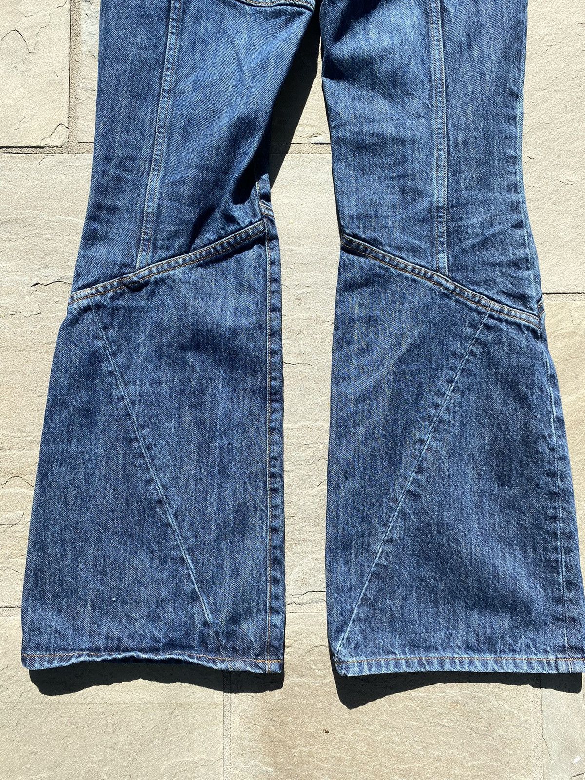 Diesel VINTAGE Diesel Flare Patchwork Denim Size 26" / US 2 / IT 38 - 3 Thumbnail