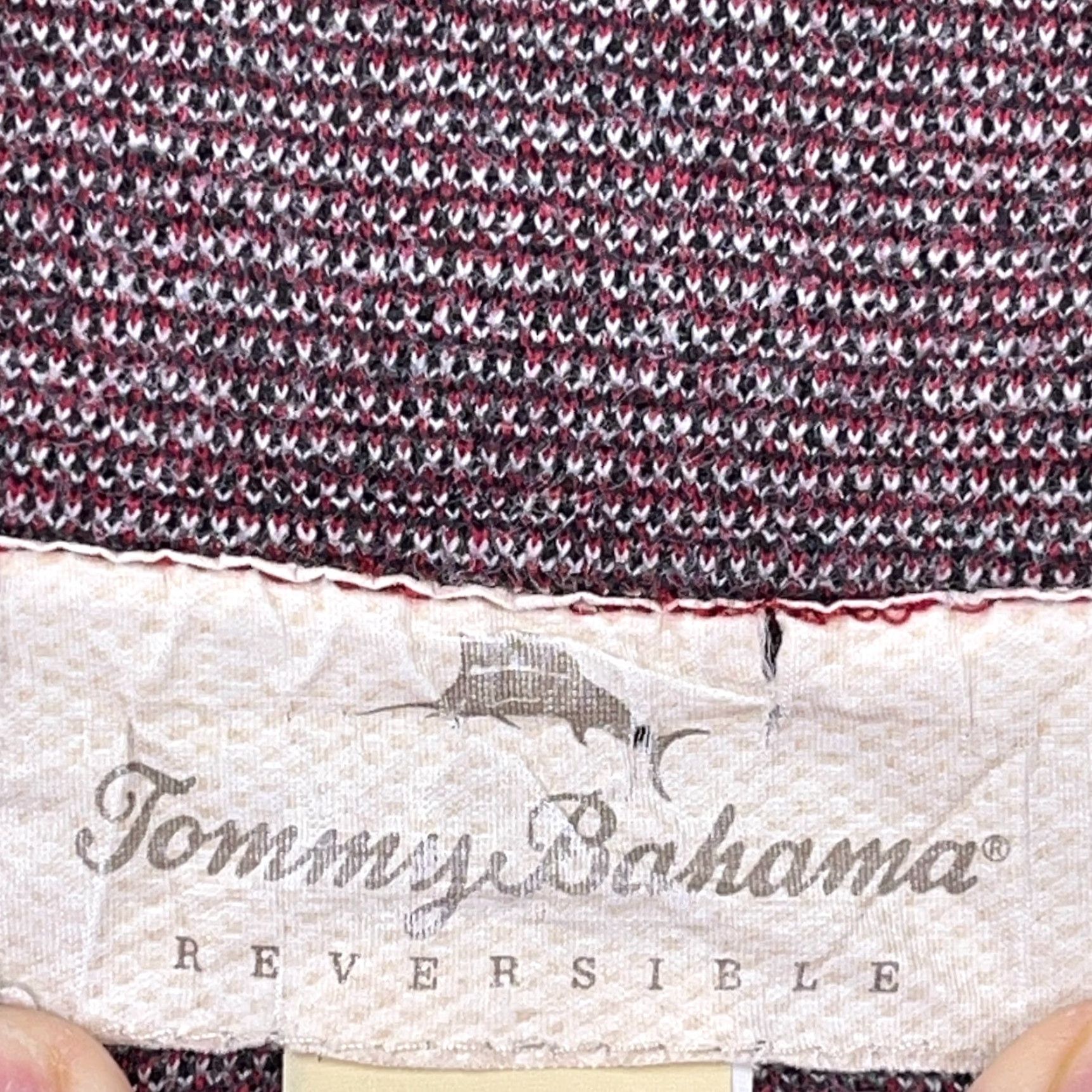Tommy Bahama VINTAGE Tommy Bahama Sweater Shirt Men M Gray Red Reversible Quarter Zip Marlin 4-Season Casual Mens Size US M / EU 48-50 / 2 - 5 Thumbnail