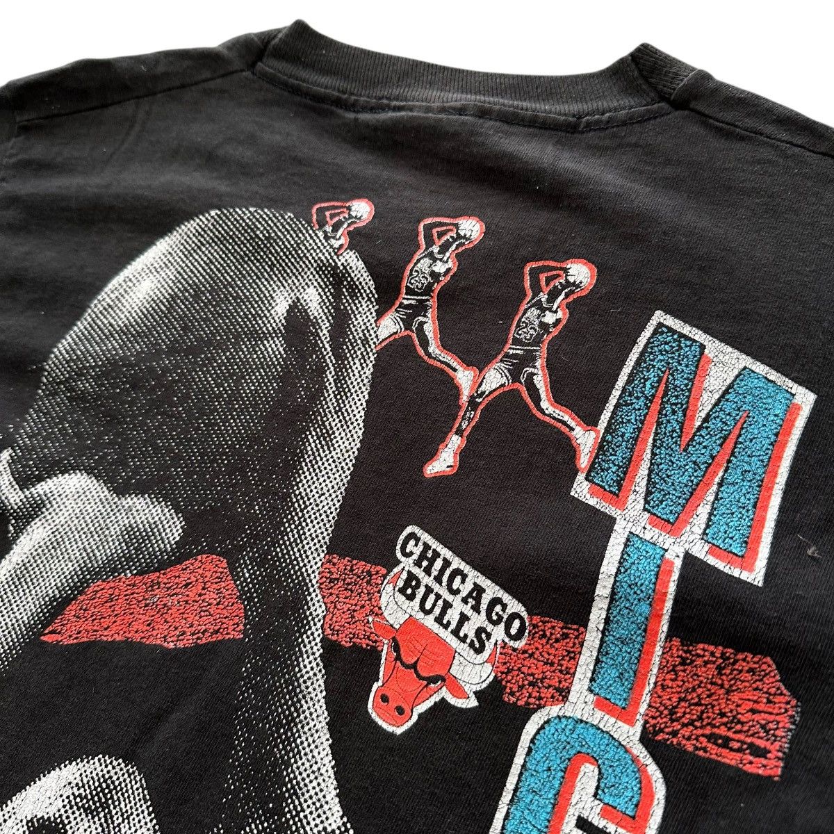 Fruit Of The Loom vintage FOTL Michael Jordan T-shirt Black Magic Johnson Size US M / EU 48-50 / 2 - 15 Thumbnail