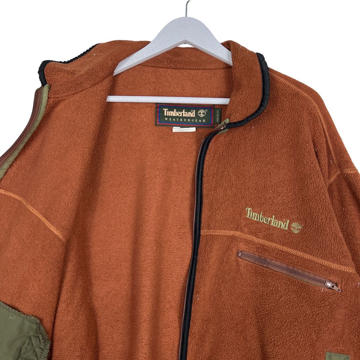 Timberland 🔥 90s VINTAGE TIMBERLAND FLEECE MADE IN USA Size US M / EU 48-50 / 2 - 10 Thumbnail