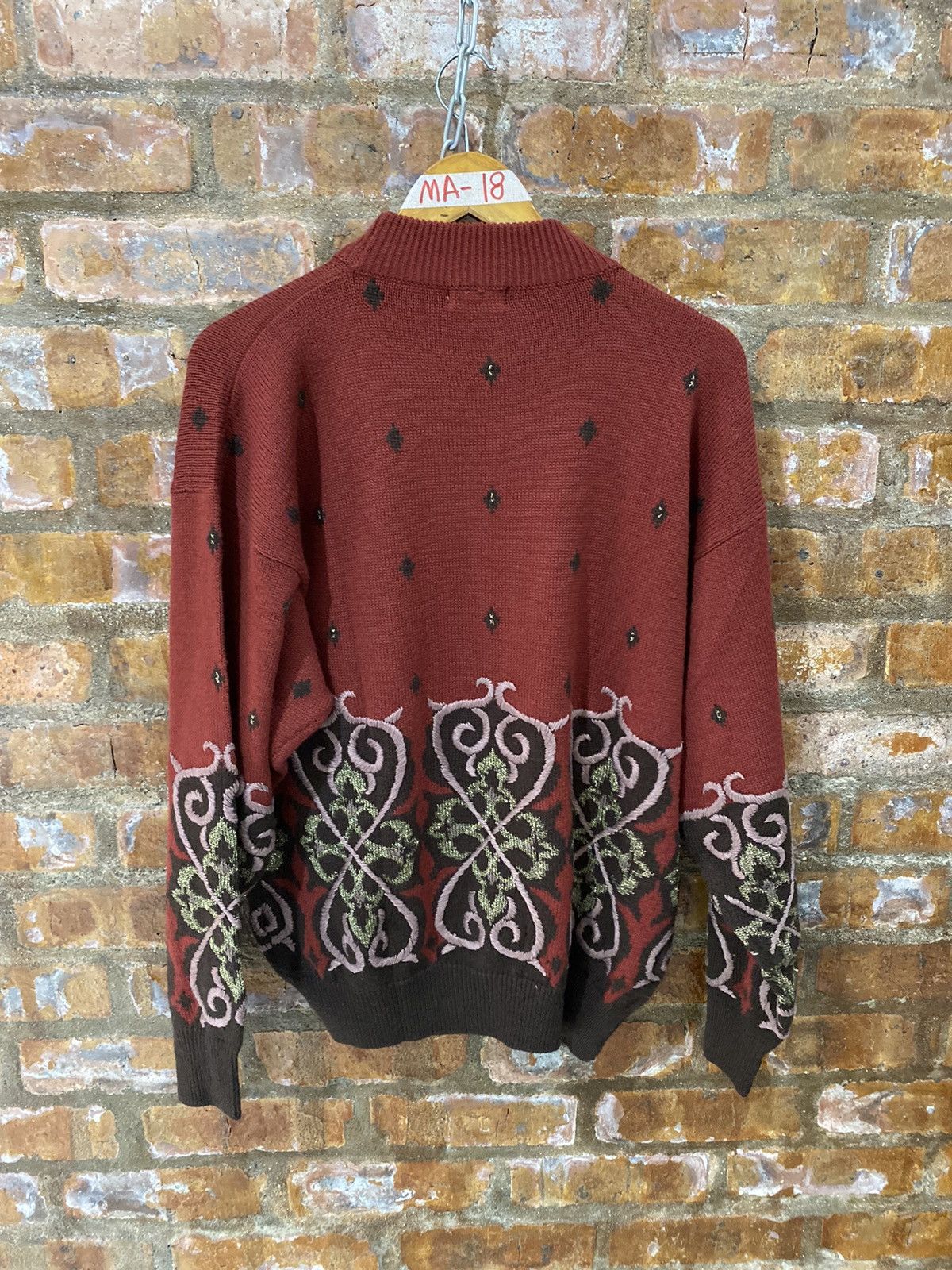 Yoshiyuki Konishi 🔥1990s Ficce Tribal knitwear Size US L / EU 52-54 / 3 - 9 Thumbnail