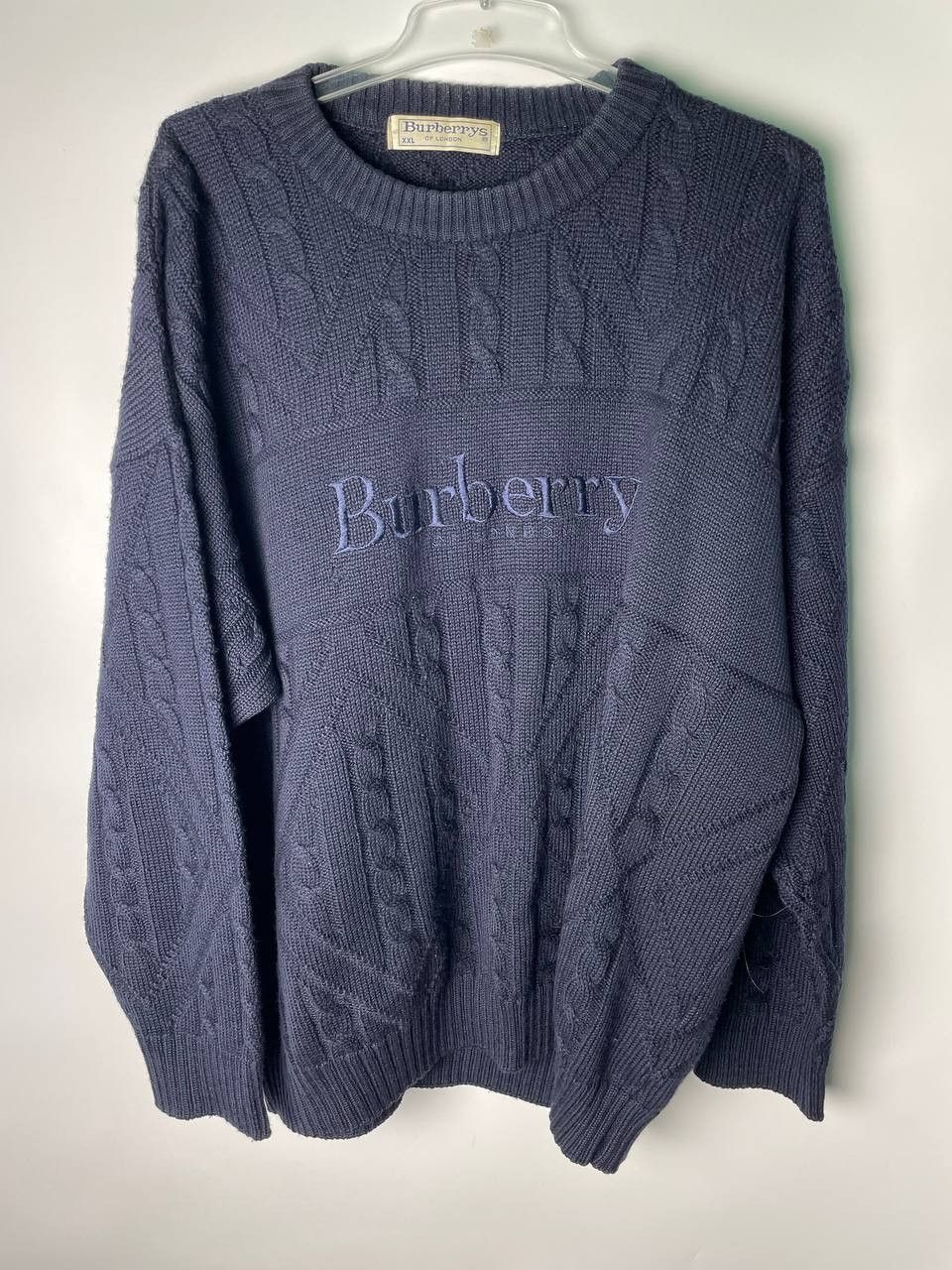 Burberry Streetwear Vintage Burberry’s big logo knitted sweater Size US XXL / EU 58 / 5 - 1 Thumbnail