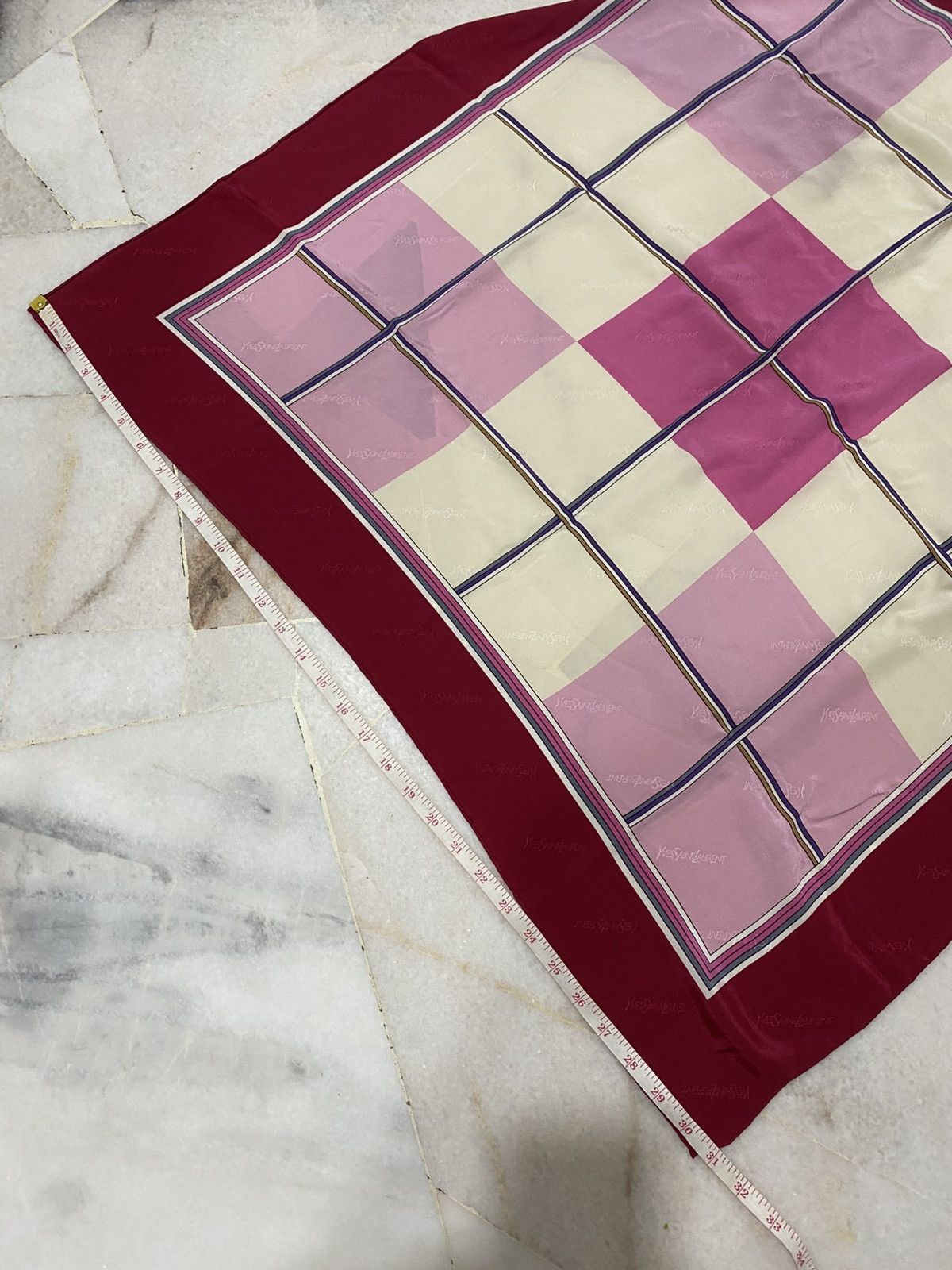 Yves Saint Laurent Yves Saint Laurent Silk Scarf Size ONE SIZE - 7 Thumbnail