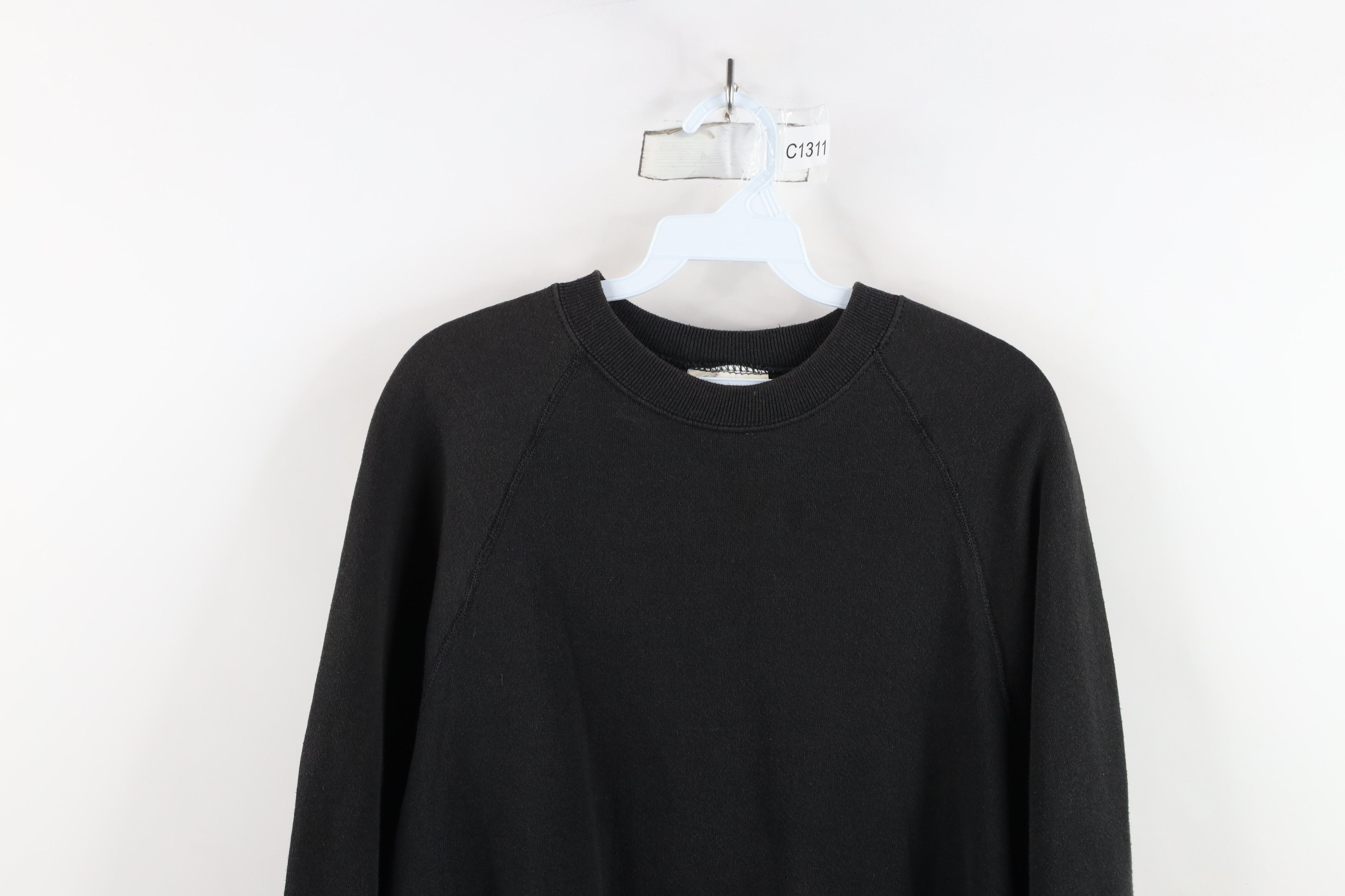 Vintage Vintage 80s 90s Streetwear Crewneck Sweatshirt Black USA Size US L / EU 52-54 / 3 - 2 Thumbnail