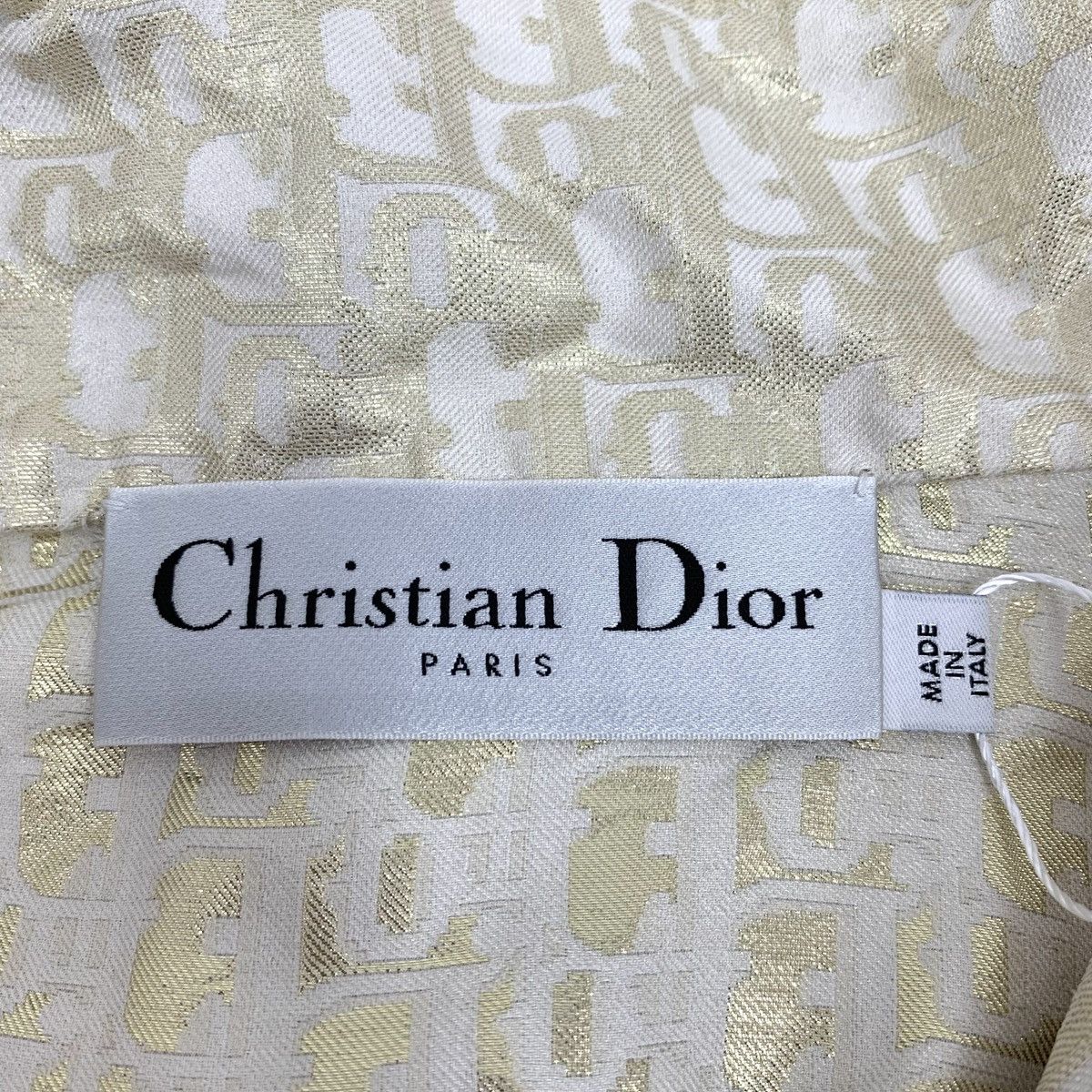 Dior Dior Gold Logo Jacquard Full Print Mulberry Silk Shirt Size XS / US 0-2 / IT 36-38 - 5 Thumbnail