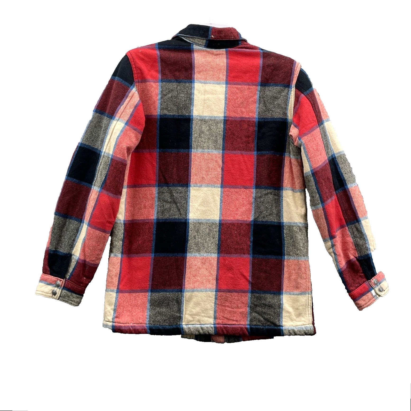 Wrangler Wrangler Western Flannel Jacket Women XL Red Plaid Sherpa Lined Button-Up Gorpcore 90s Size XL / US 12-14 / IT 48-50 - 2 Thumbnail
