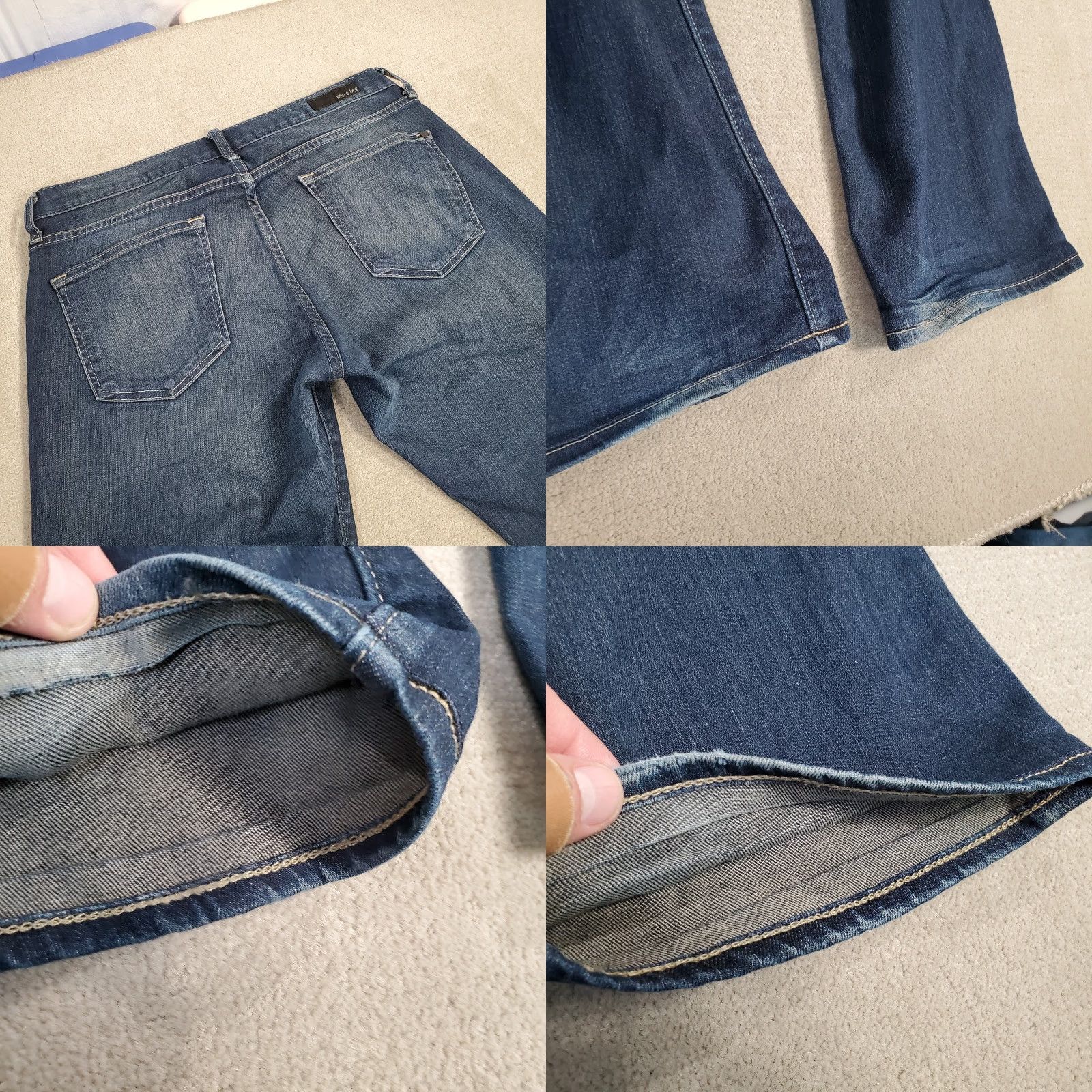 Denime Big Star Jeans Mens 32 S Blue Union Regular Straight Leg Denim Dark Wash Faded Size US 32 / EU 48 - 8 Thumbnail