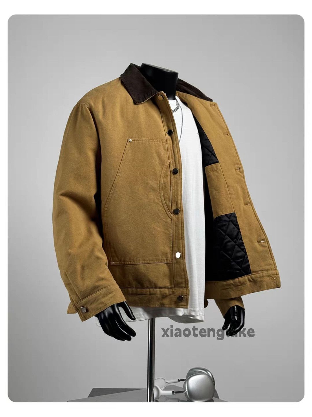 Unisex outdoor utility workwear carpenter cargo jacket