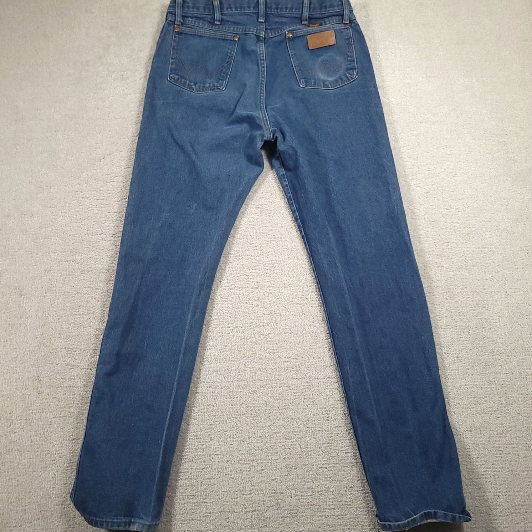 Wrangler VINTAGE Wrangler 13MWZ Cowboy Cut Jeans Mens 36X36 Denim Blue Straight Leg Mens Regular Waist 34 36 Inseam 36 Size US 36 / EU 52 - 6 Thumbnail