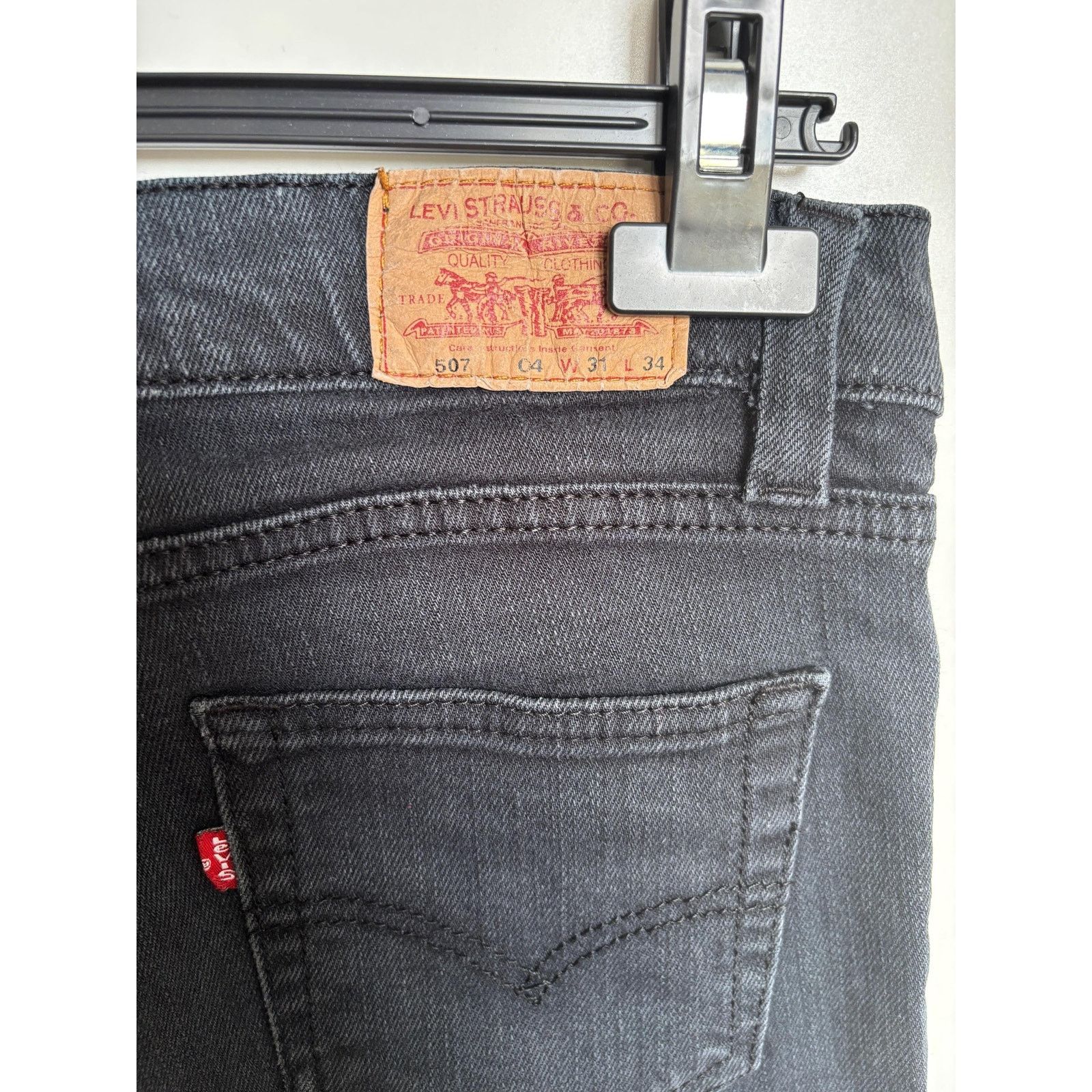 Levi's Levi’s 507 USA W31 L34 1996 Red Tab Straight Fit 90s Jeans Size US 31 - 8 Thumbnail