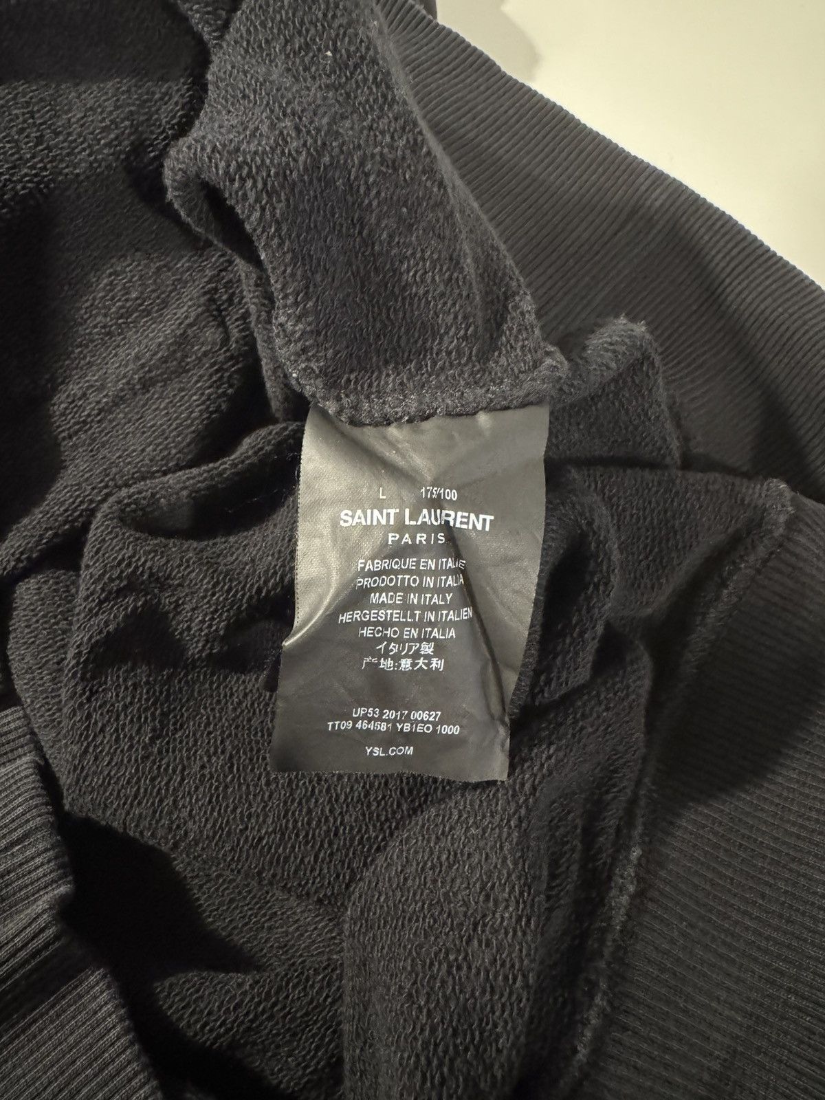 Saint Laurent Paris Square Logo Hoodie Size US L / EU 52-54 / 3 - 5 Thumbnail